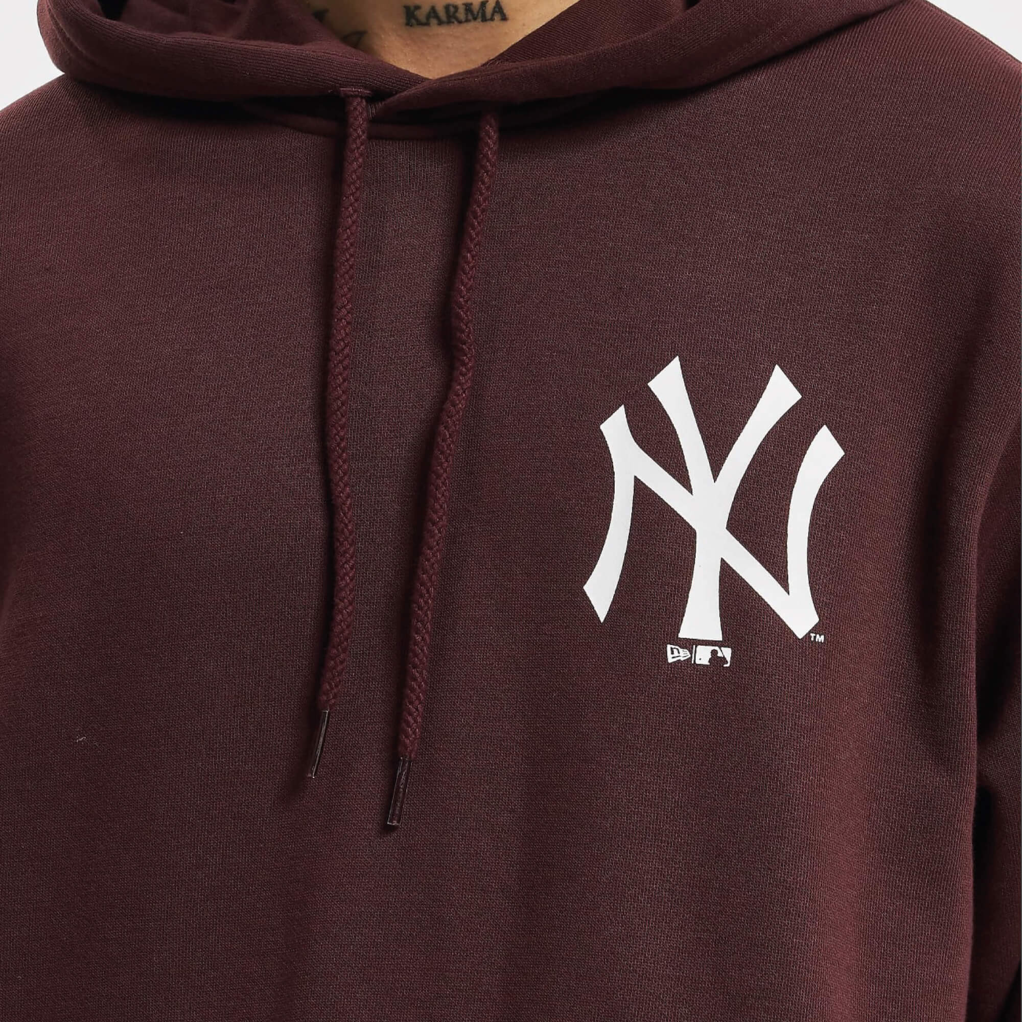 New York Yankees Essentials Hoodie – Maroon