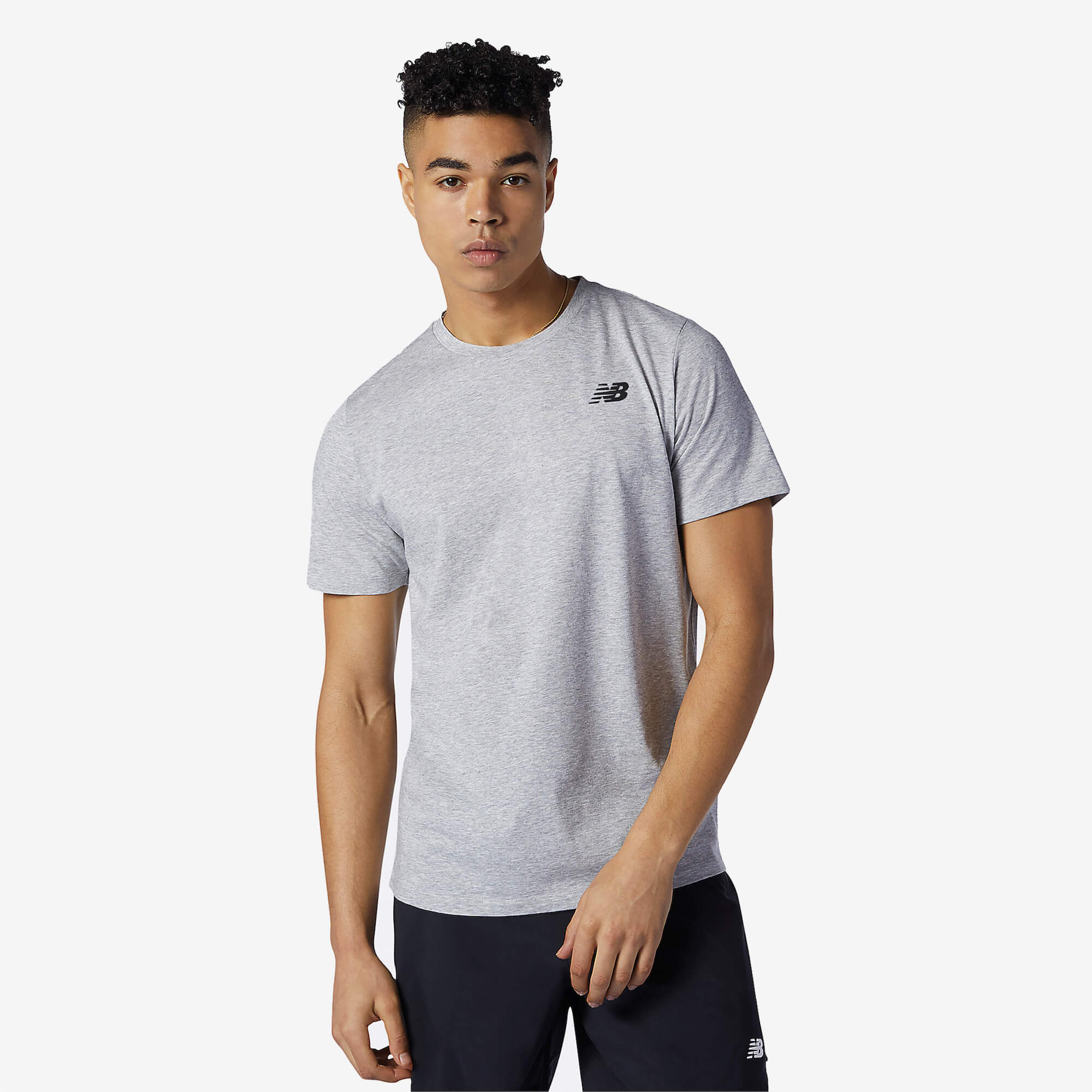 New Balance Heathertech T-Shirt - Cinzento