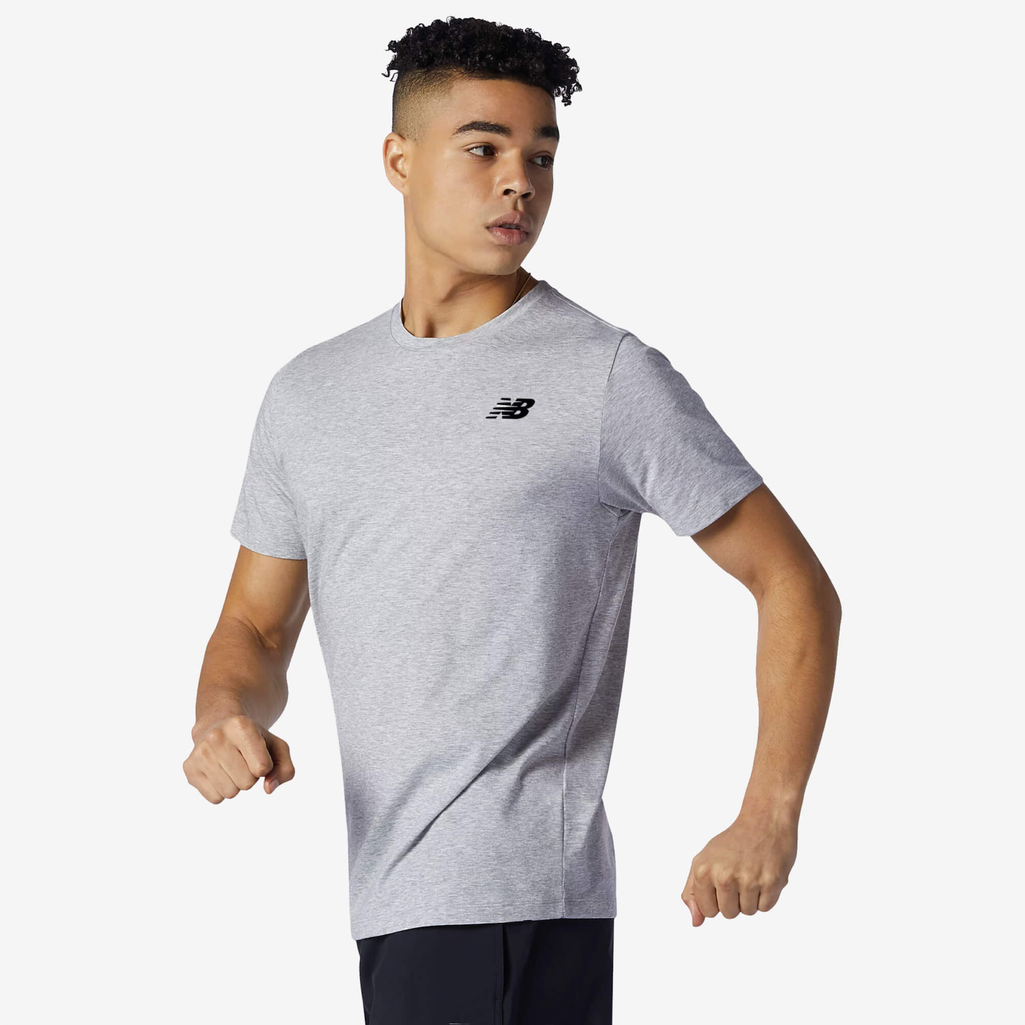 New Balance Heathertech T-Shirt - Cinzento