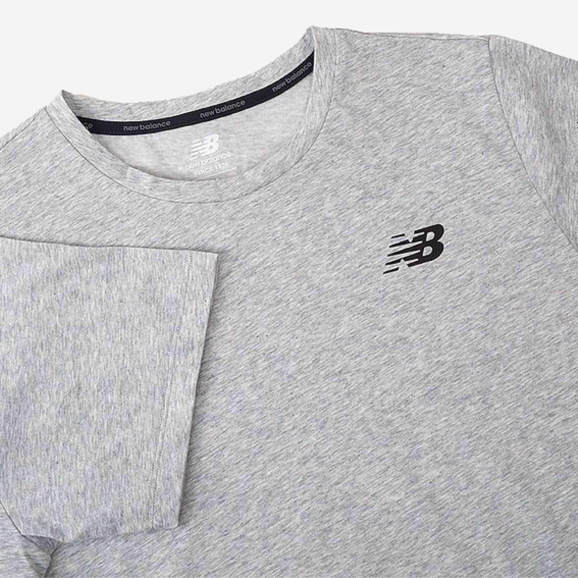 New Balance Heathertech T-Shirt - Cinzento