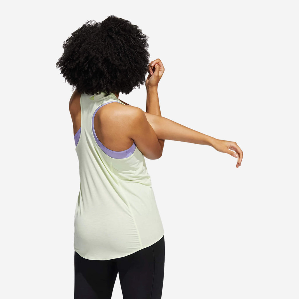 Adidas 3 Bar Logo Tank Top – Verde Lima