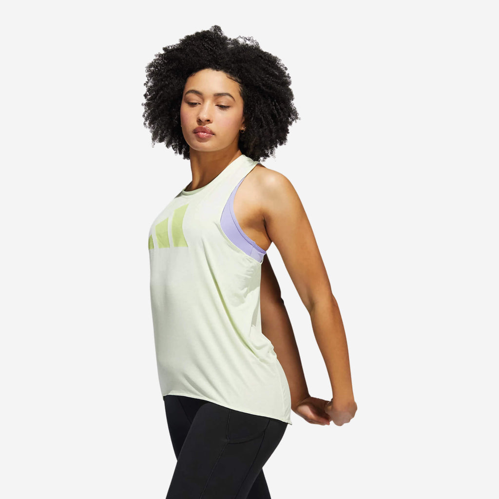 Adidas 3 Bar Logo Tank Top – Verde Lima