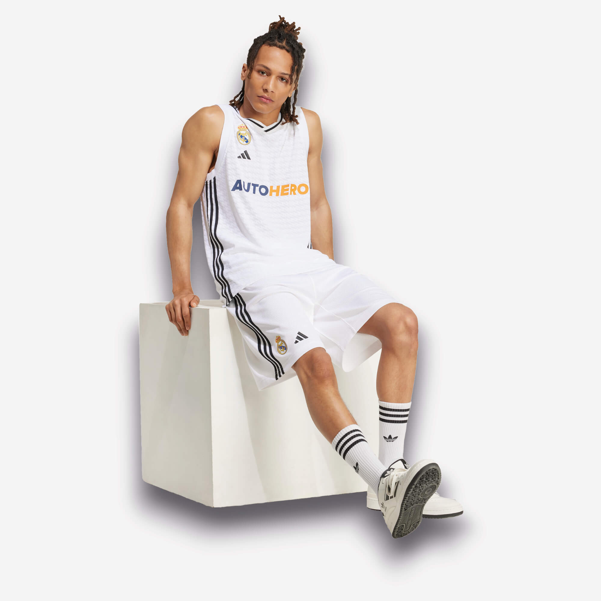 Adidas Calções Basquetebol Real Madrid - Branco
