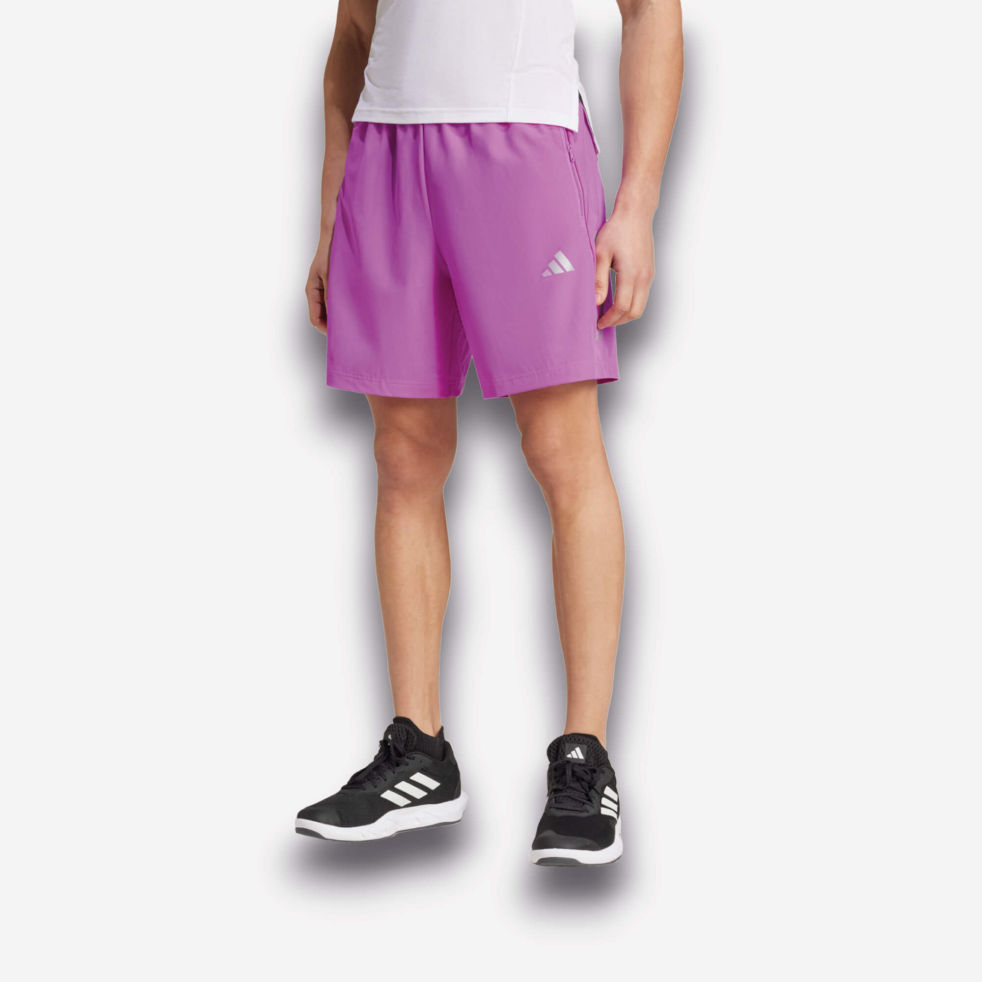 Adidas Calções de Treino 3-Stripes Gym+ – Fuschia