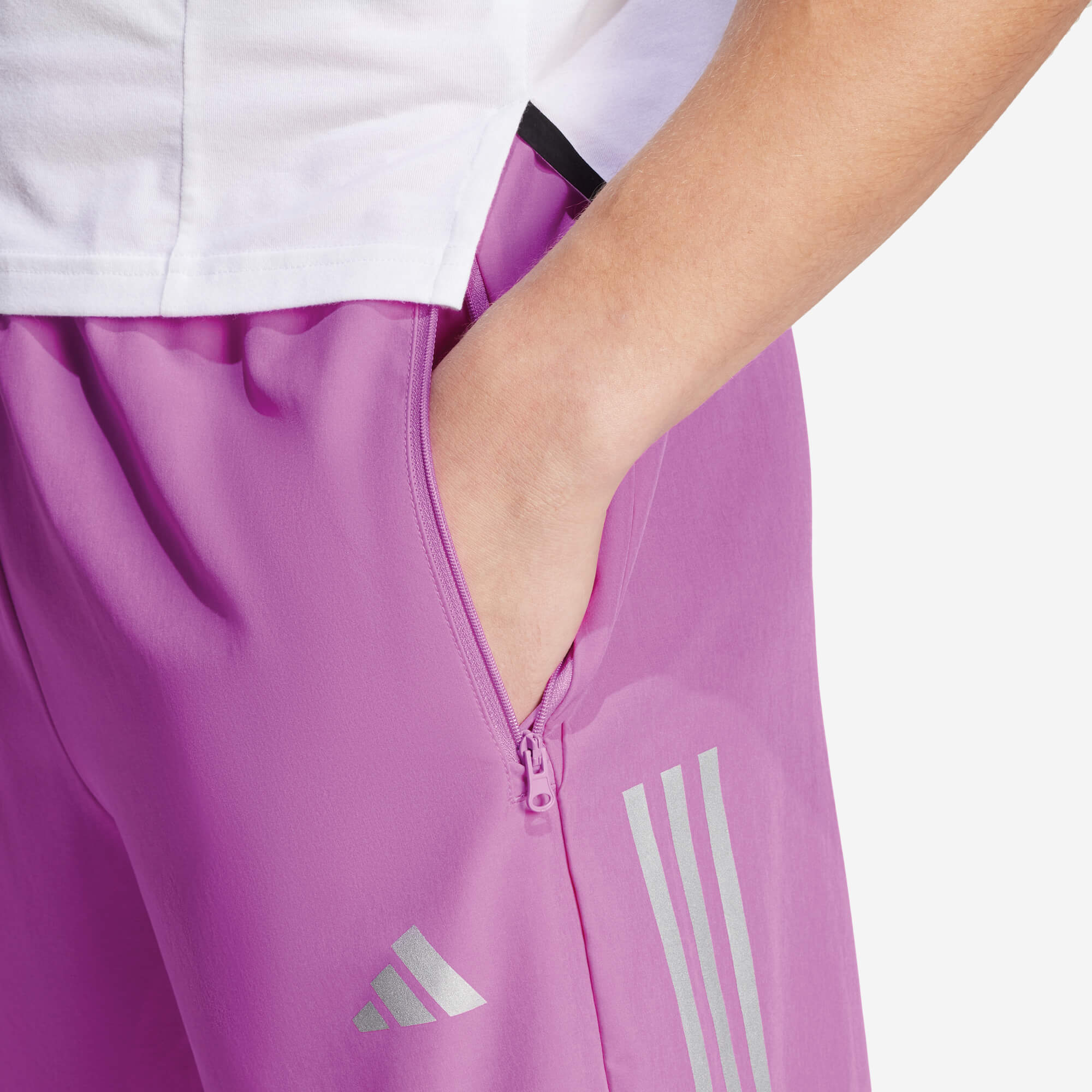 Adidas Calções de Treino 3-Stripes Gym+ – Fuschia