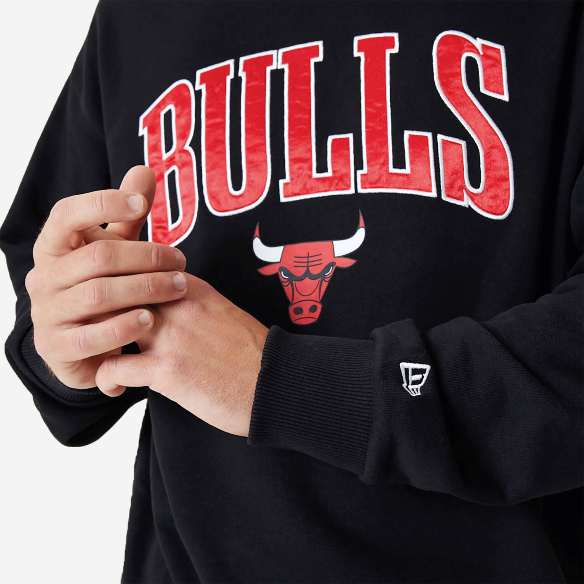 New Era Chicago Bulls NBA Crew Neck Sweatshirt - Preto