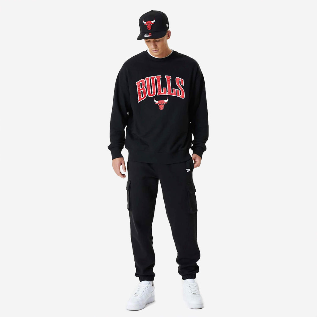 New Era Chicago Bulls NBA Crew Neck Sweatshirt - Preto