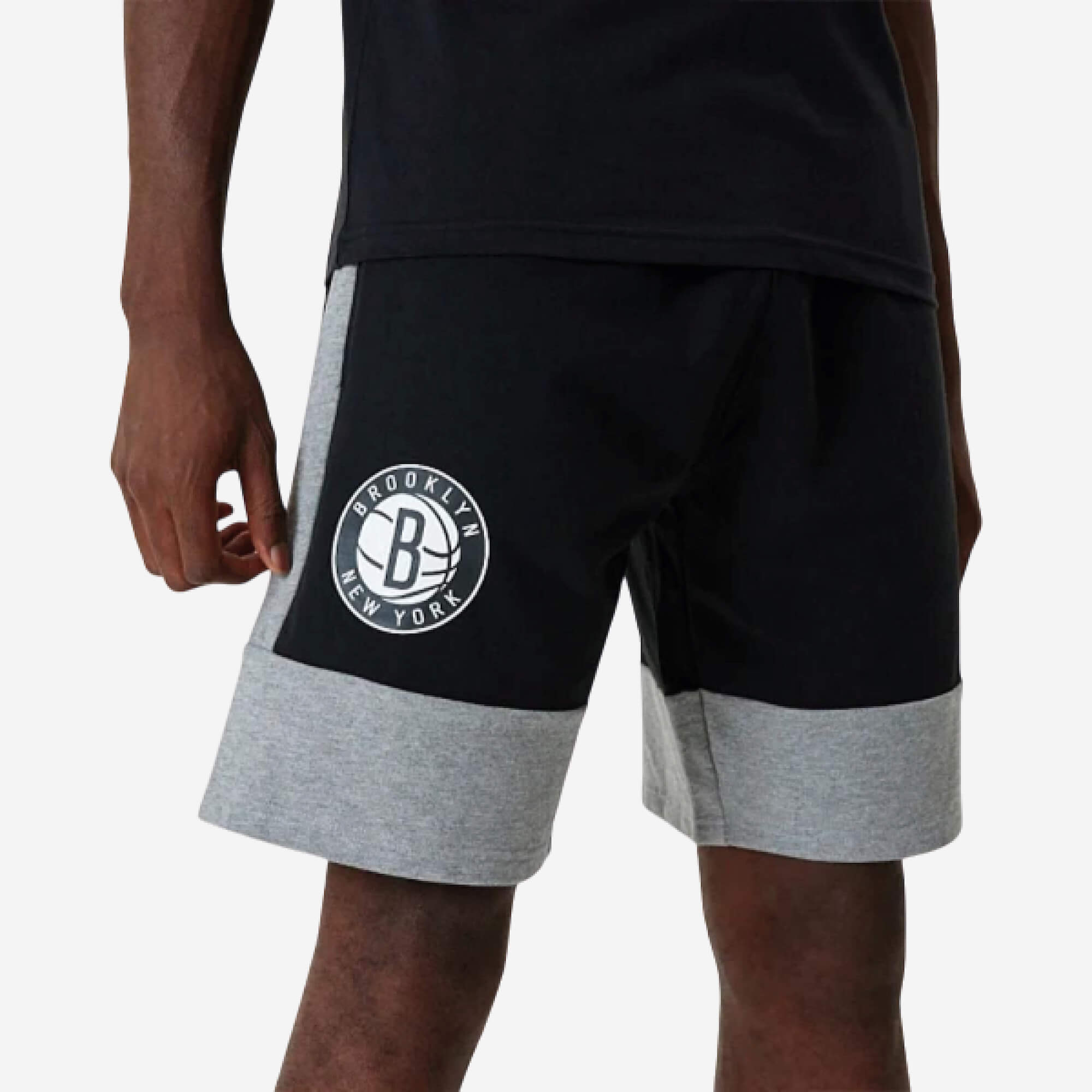 New Era NBA Brooklyn Nets Logo Calções - Preto