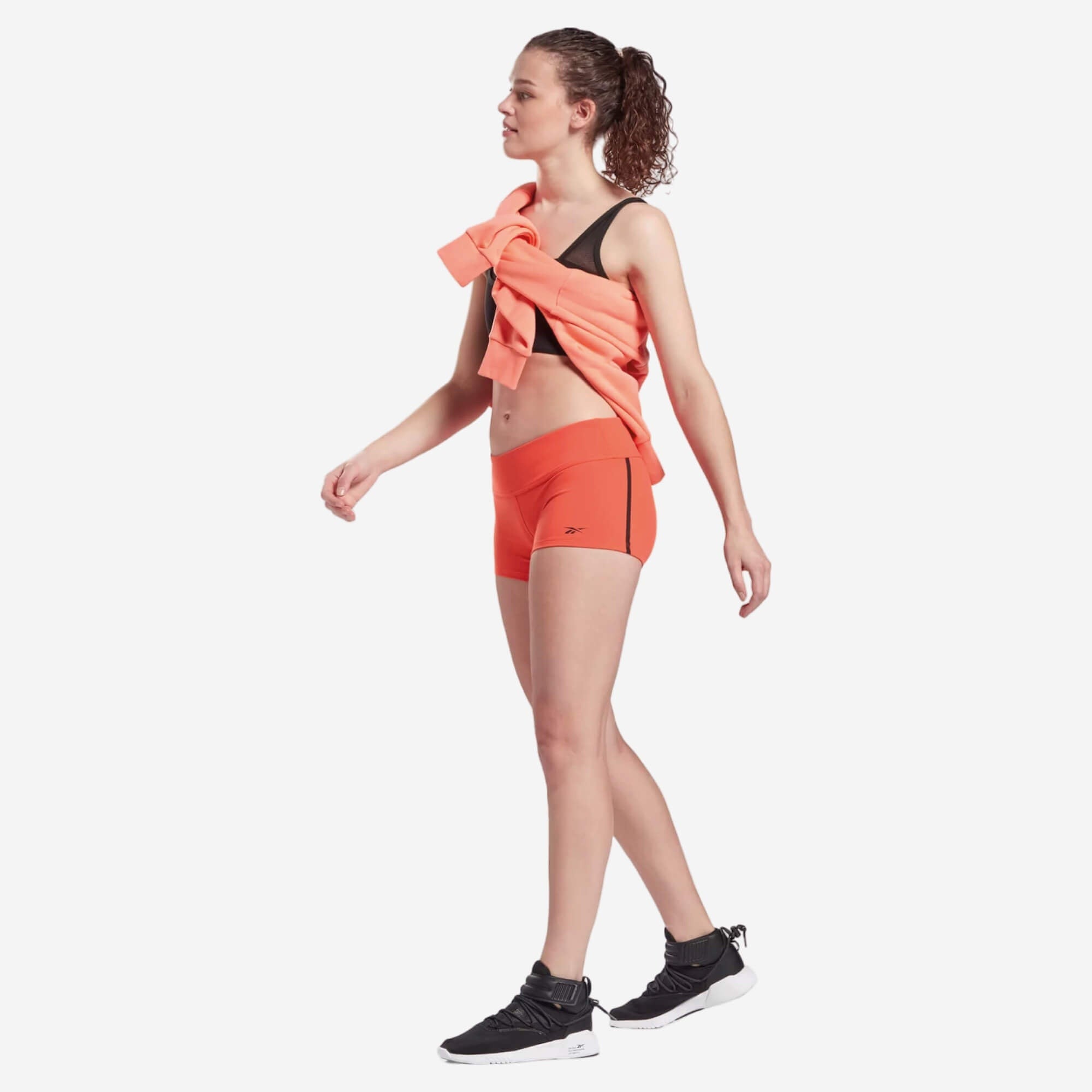 Reebok Calções Mulher Chase Booty - Laranja