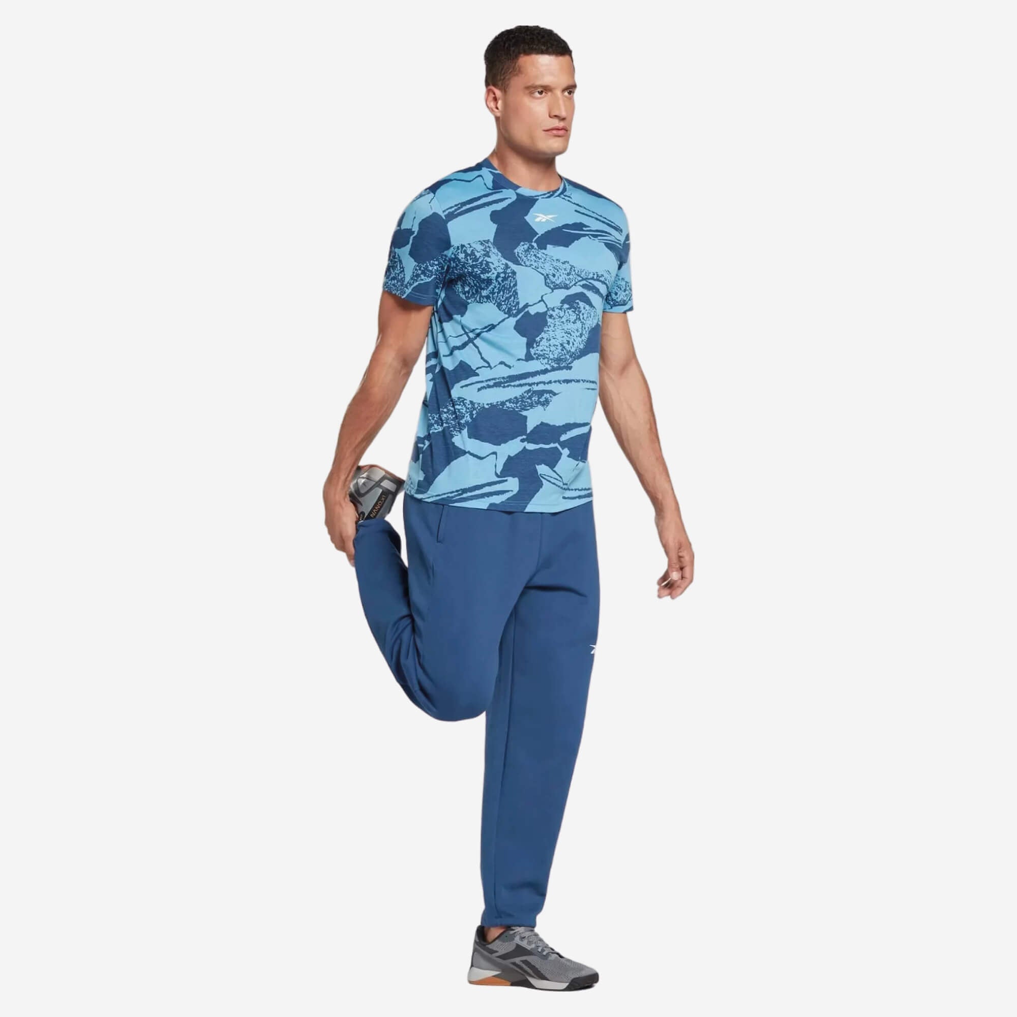 Reebok Workout Ready Allover Print T-Shirt - Azul