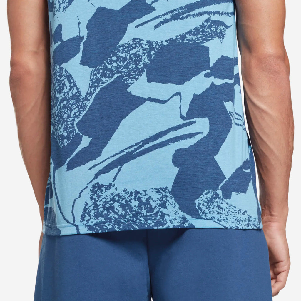 Reebok Workout Ready Allover Print T-Shirt - Azul
