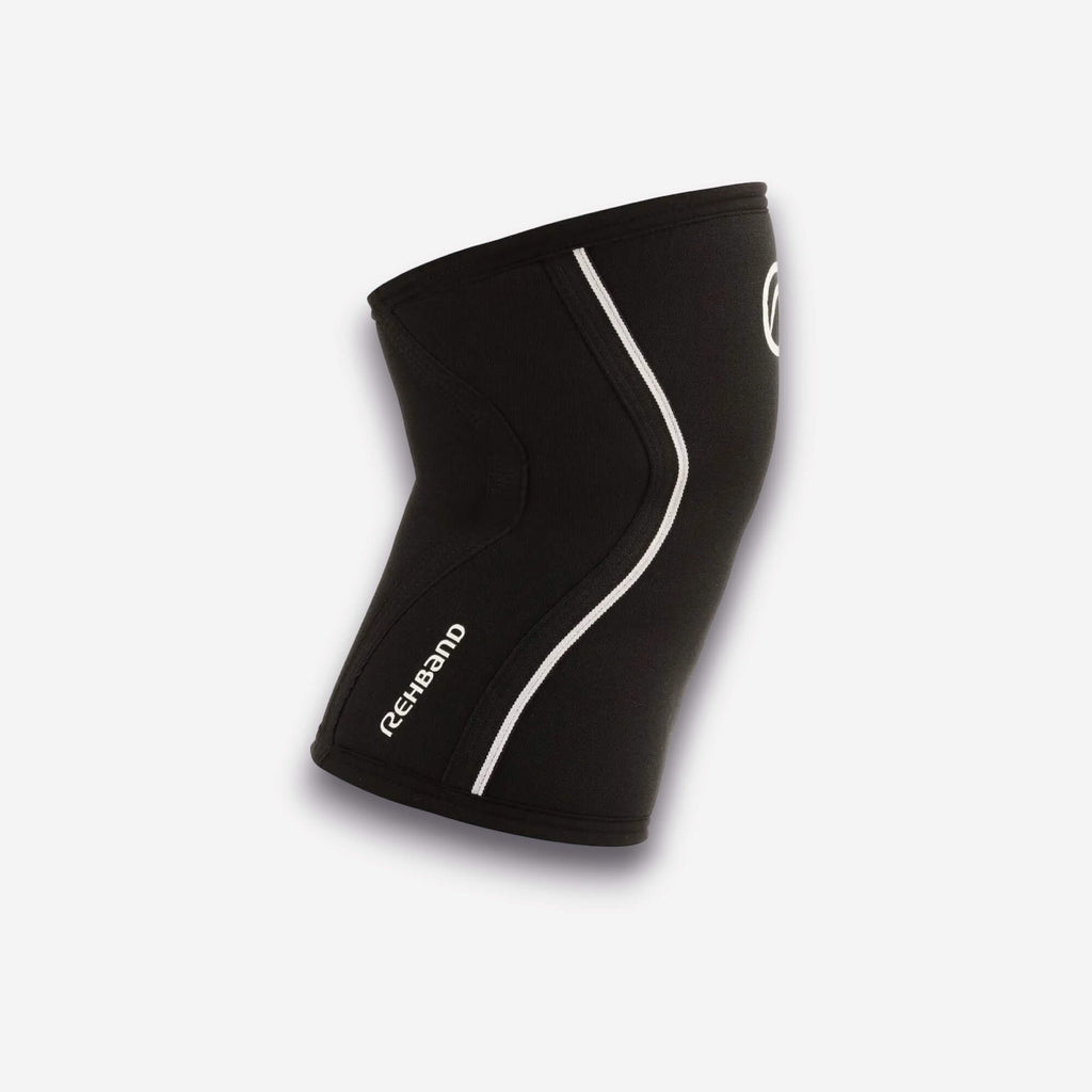 Rehband RX Knee Sleeve 3mm - Preto & Branco