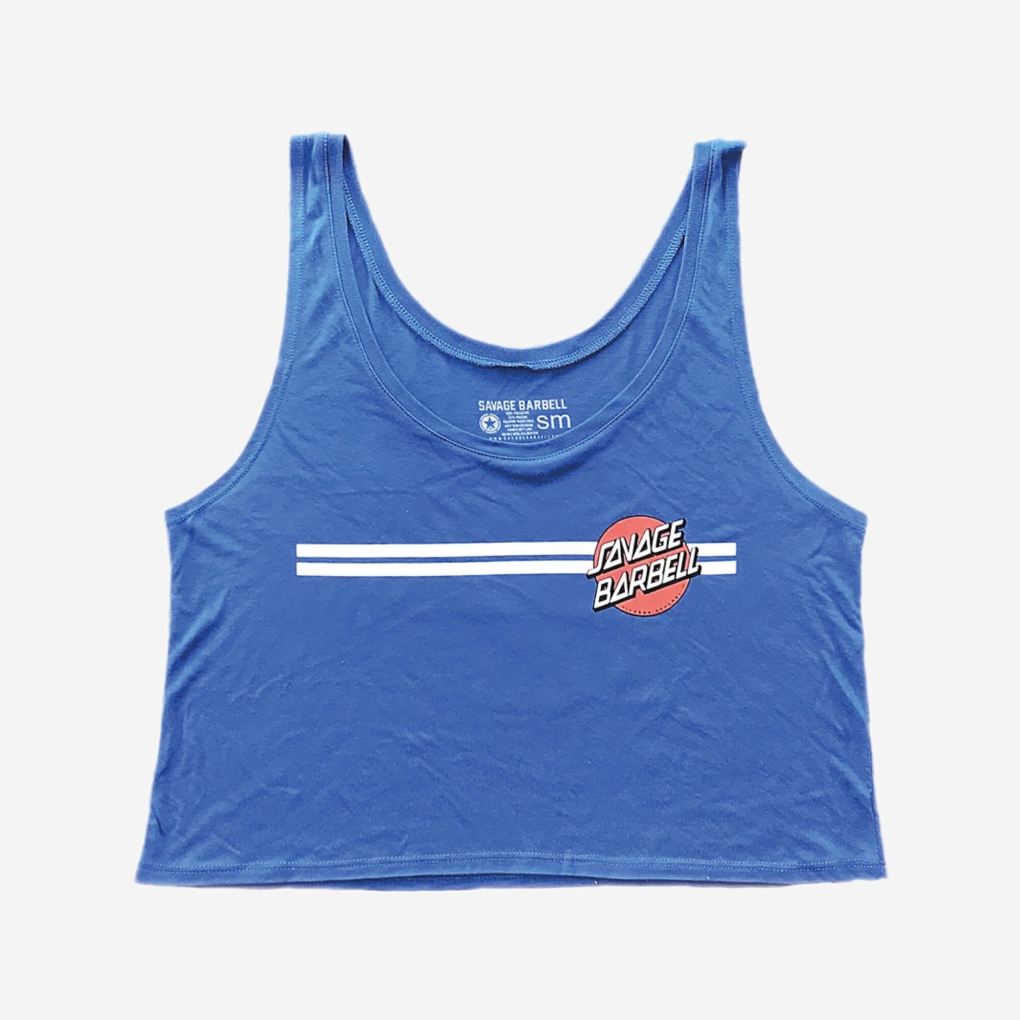 Savage Barbell Crop Top Royal Blue