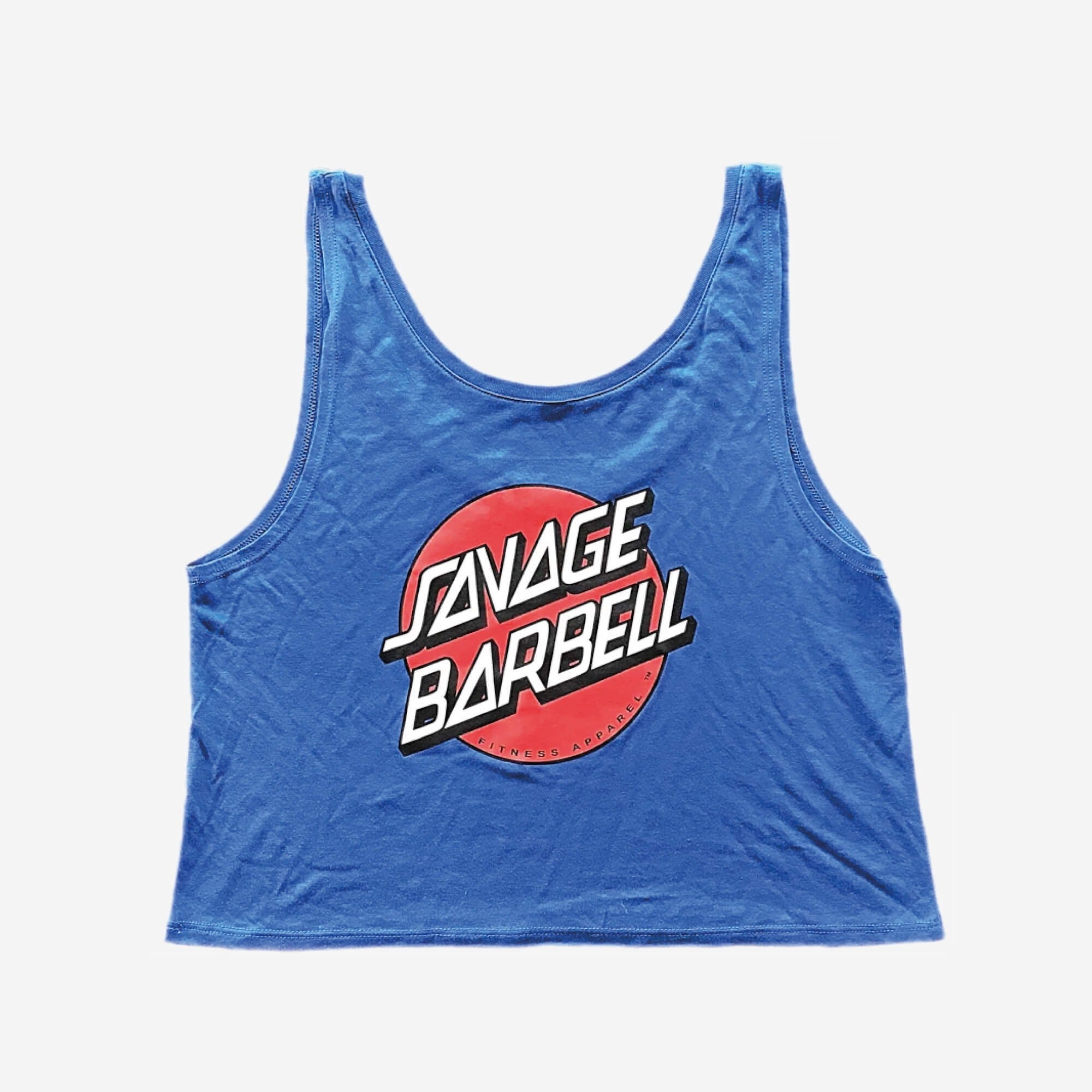 Savage Barbell Crop Top Royal Blue