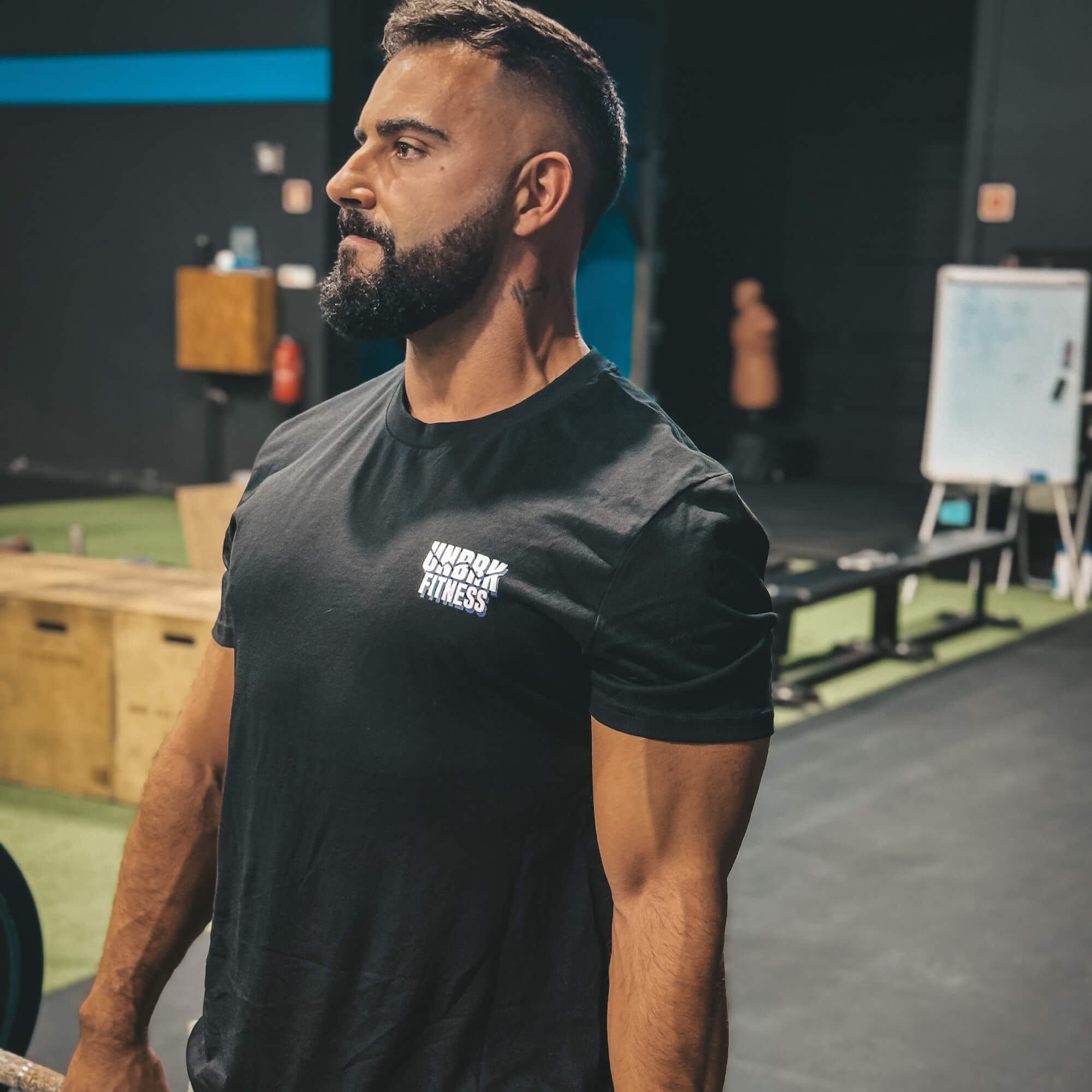 UNBRK Fitness T-shirt - 'Can't Stop me' - Preto & Branco