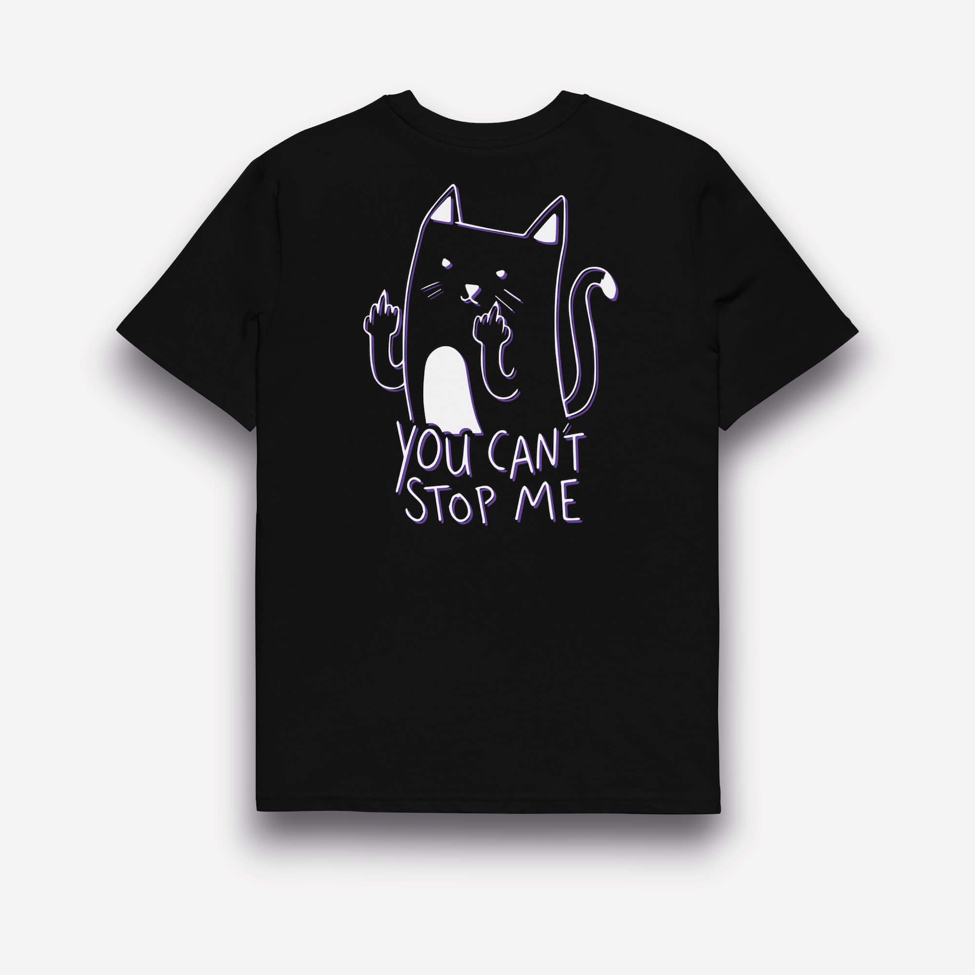 UNBRK Fitness T-shirt - 'Can't Stop me' - Preto & Branco