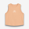 UNBRK Fitness Women Crop Tee 'It's all about Commitment' - Peach