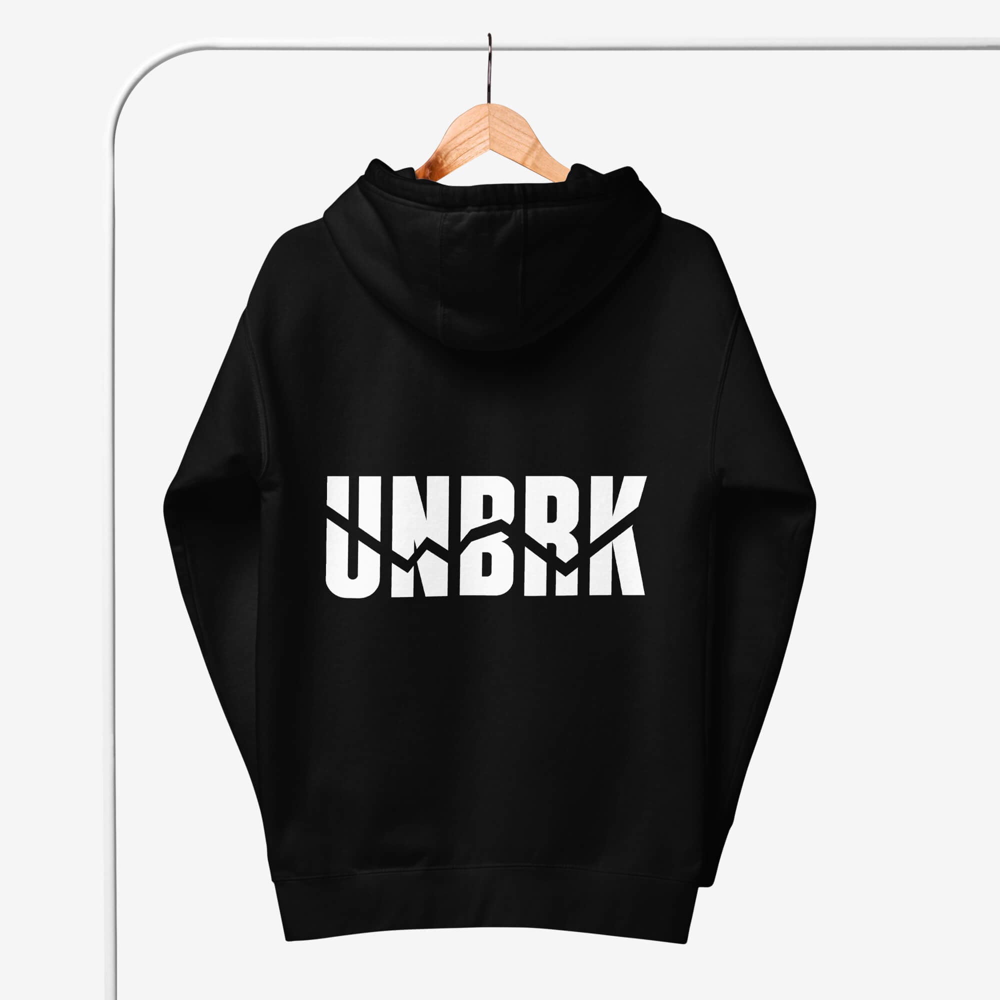 UNBRK Fitness Hoodie 'It's all about commitment' - Preto