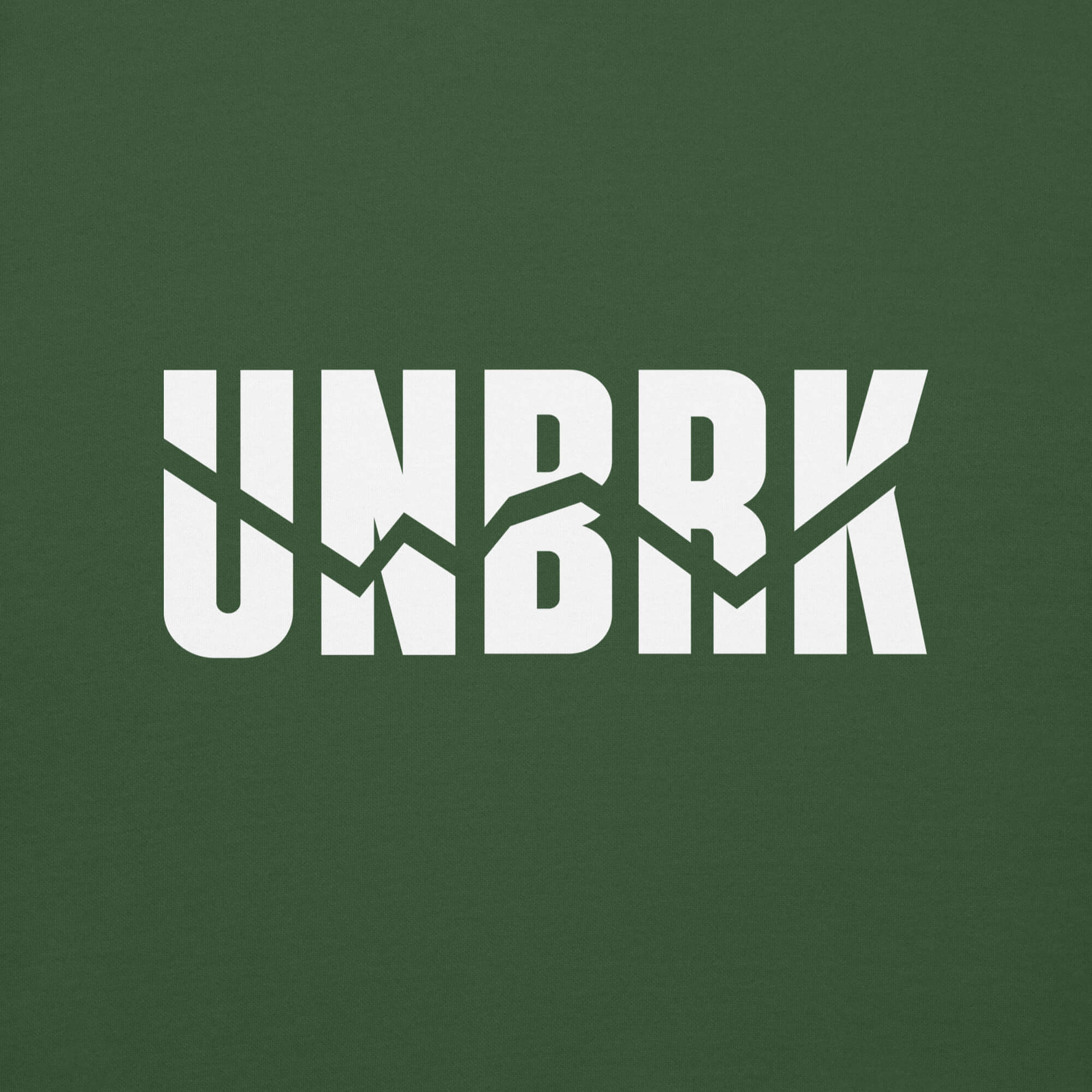 UNBRK Fitness Hoodie 'It's all about commitment' - Verde