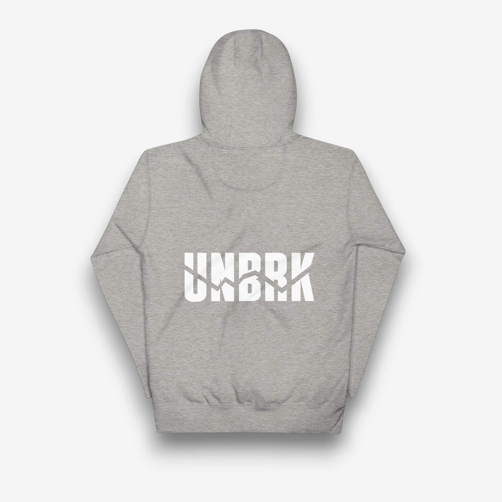 UNBRK Fitness Hoodie 'It's all about commitment' - Cinzento