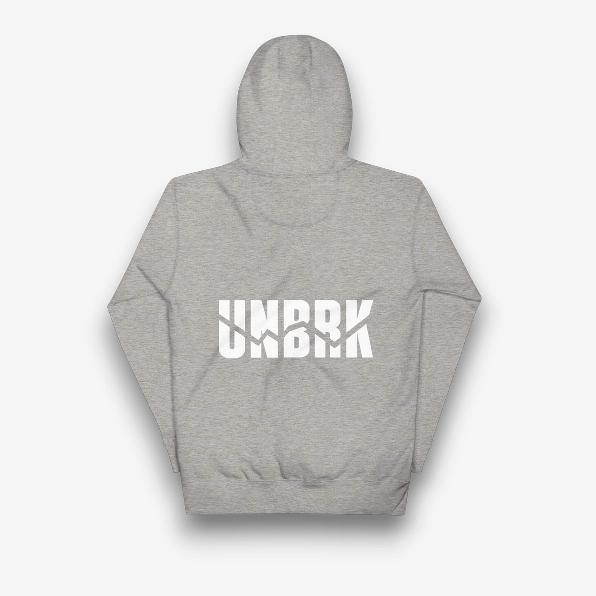 UNBRK Fitness Hoodie 'It's all about commitment' - Cinzento