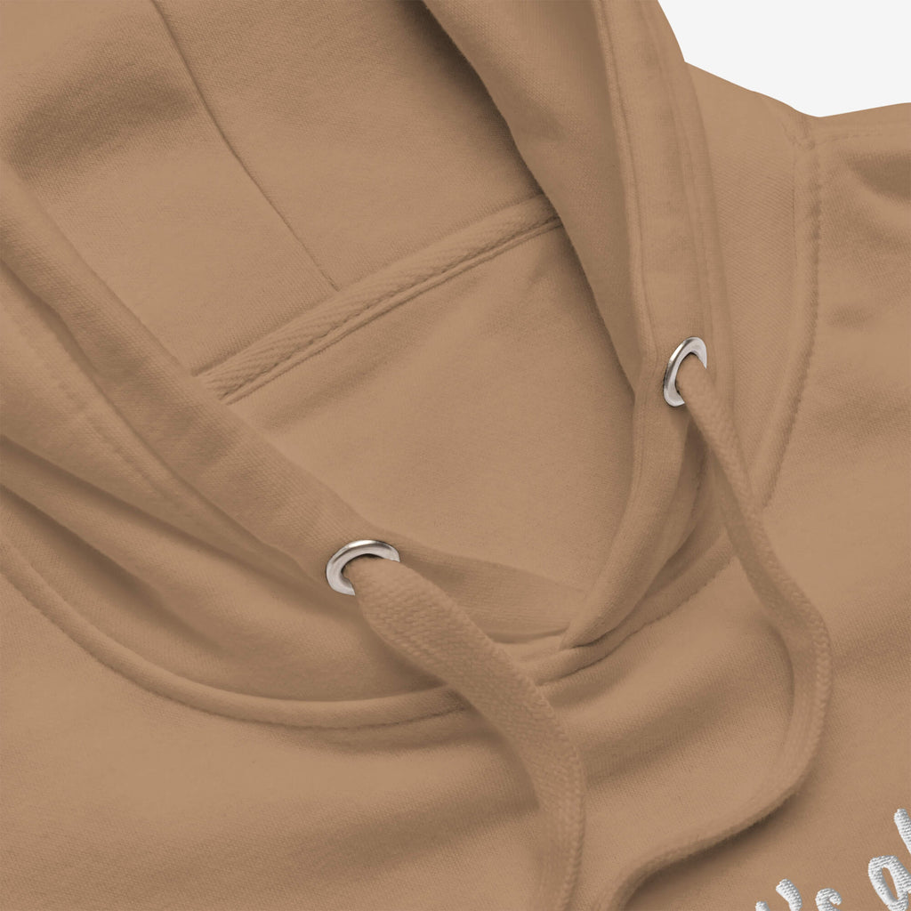 UNBRK Fitness Hoodie 'It's all about commitment' - Latte