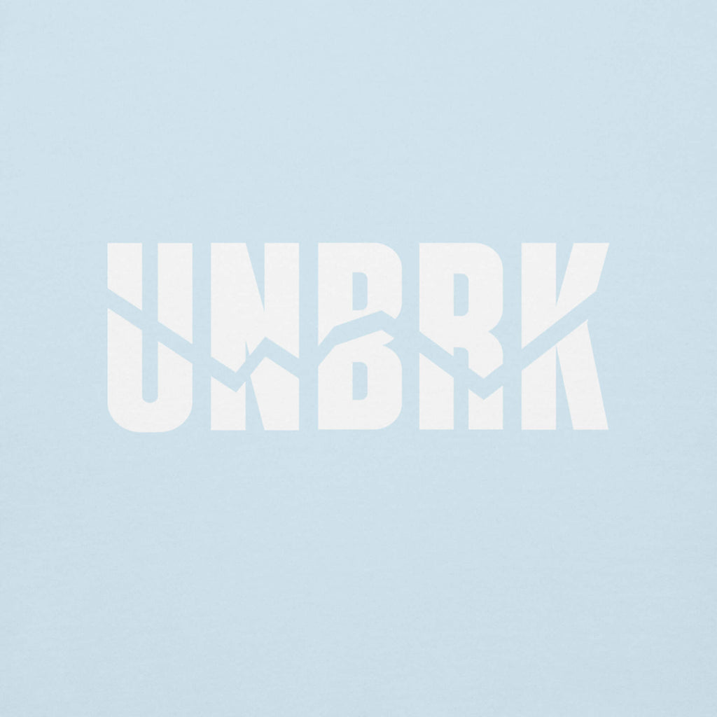UNBRK Fitness Hoodie 'It's all about commitment' - Azul Claro