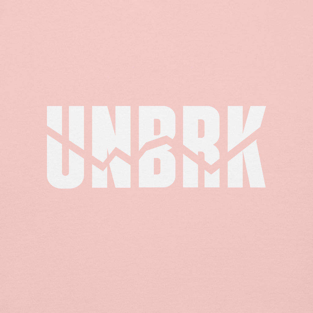 UNBRK Fitness Hoodie 'It's all about commitment' - Rosa