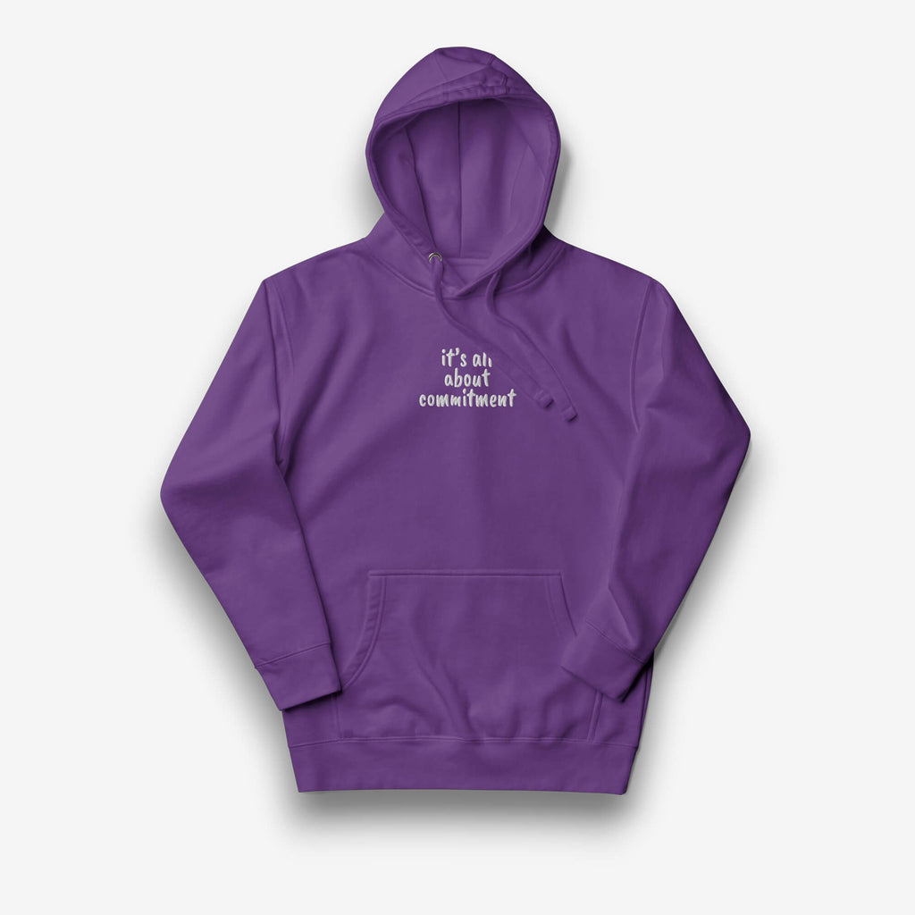 UNBRK Fitness Hoodie 'It's all about commitment' - Roxo