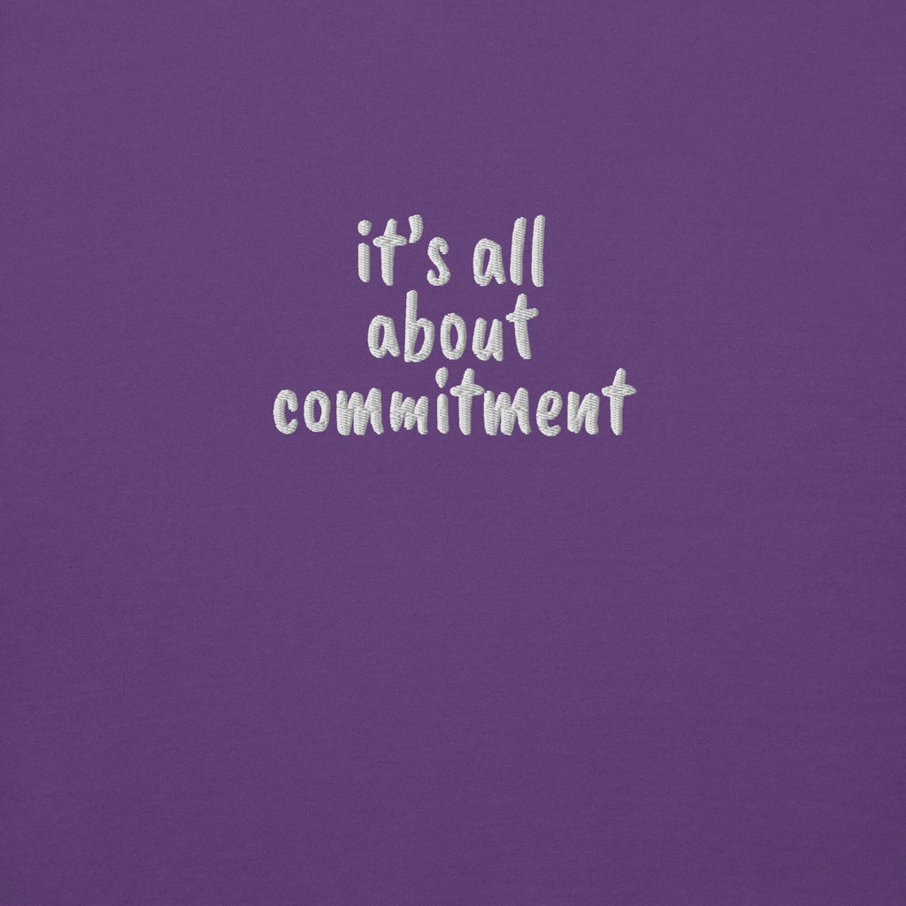 UNBRK Fitness Hoodie 'It's all about commitment' - Roxo
