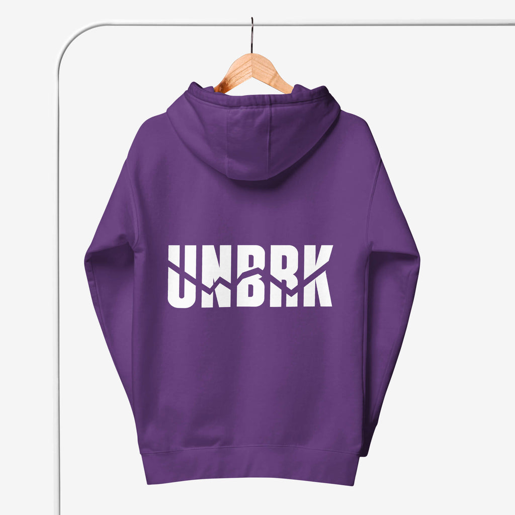 UNBRK Fitness Hoodie 'It's all about commitment' - Roxo