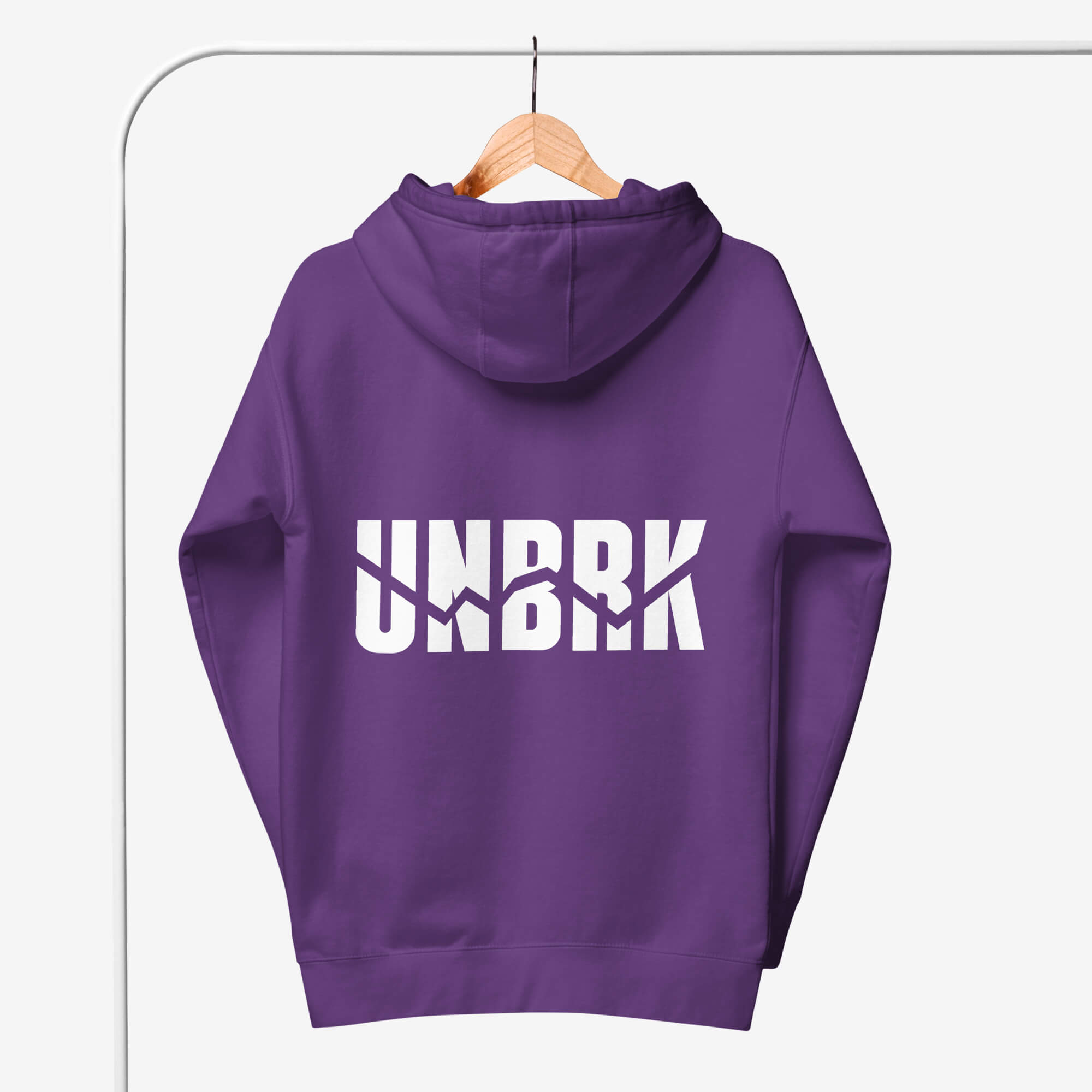 UNBRK Fitness Hoodie 'It's all about commitment' - Roxo