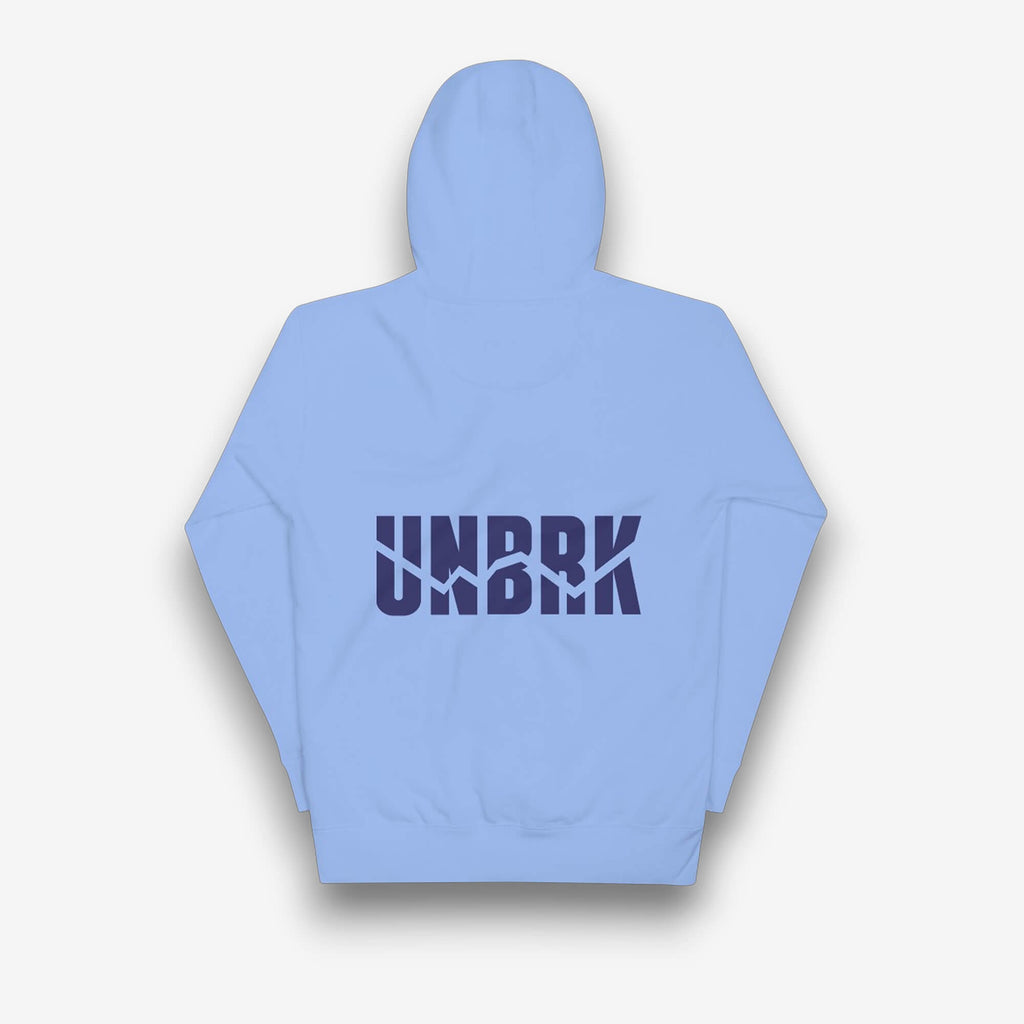 UNBRK Fitness Hoodie 'It's all about commitment' - Azul UNC
