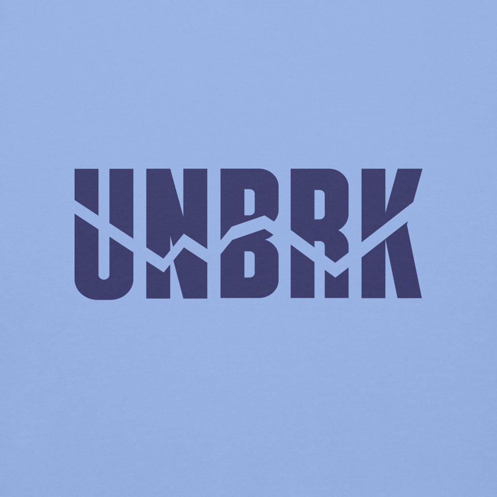 UNBRK Fitness Hoodie 'It's all about commitment' - Azul UNC