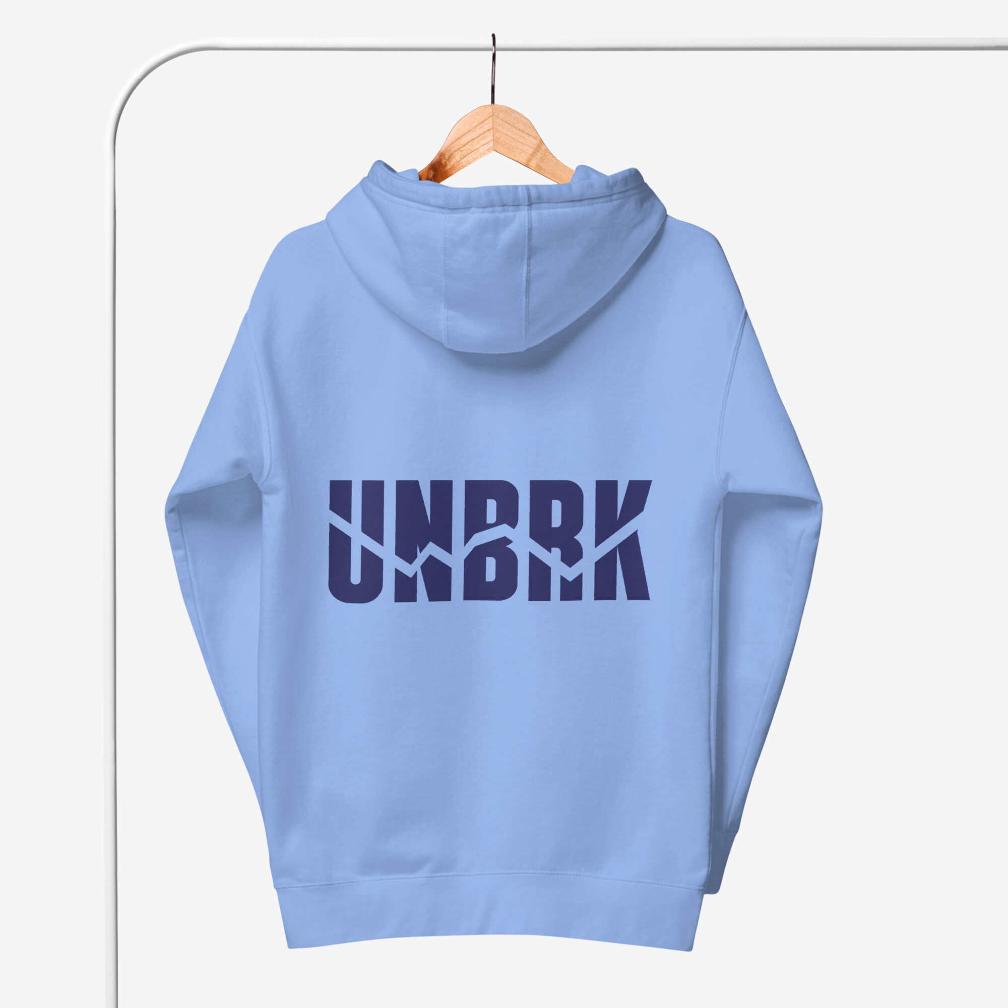 UNBRK Fitness Hoodie 'It's all about commitment' - Azul UNC