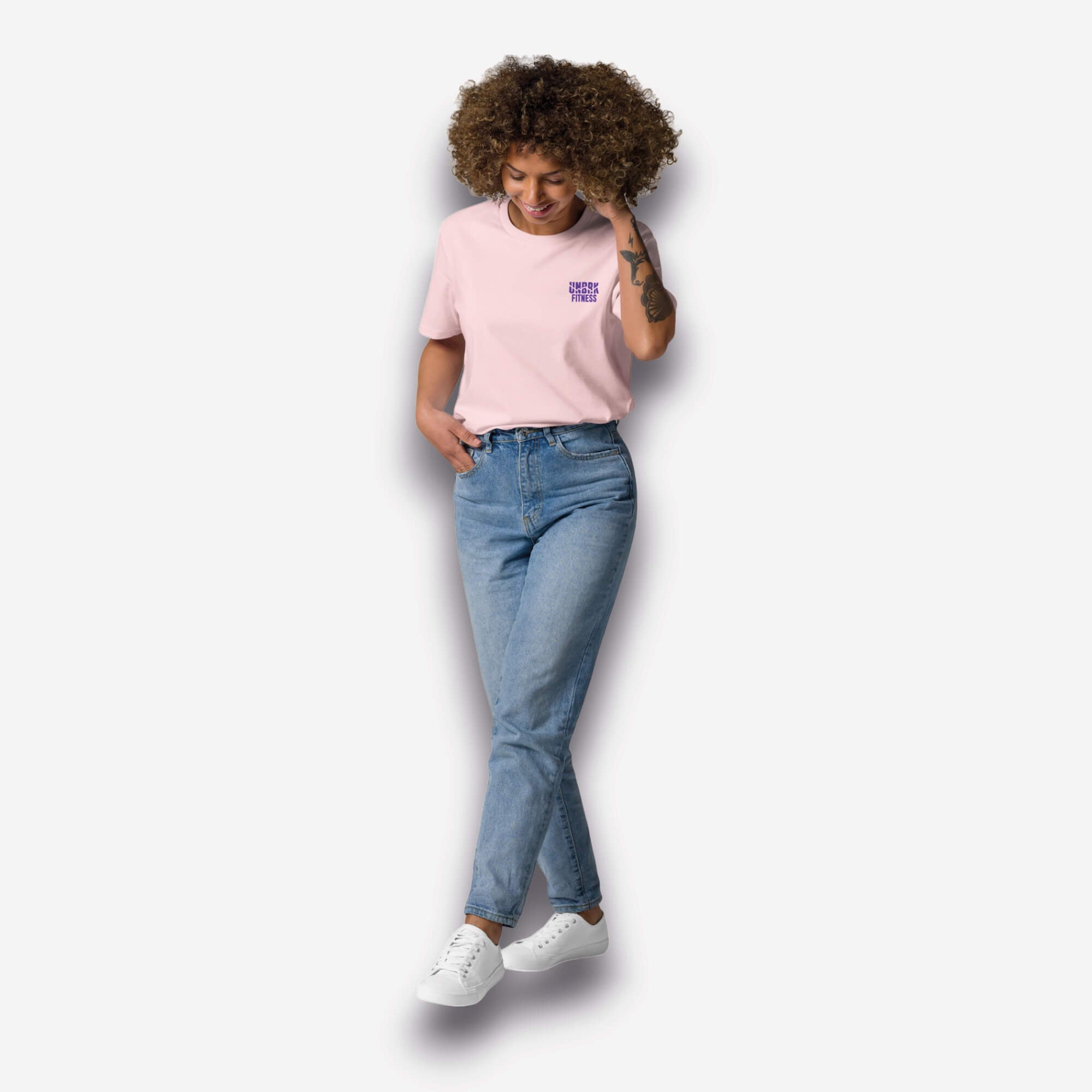 UNBRK Fitness T-shirt - 'Can't Stop me' - Rosa