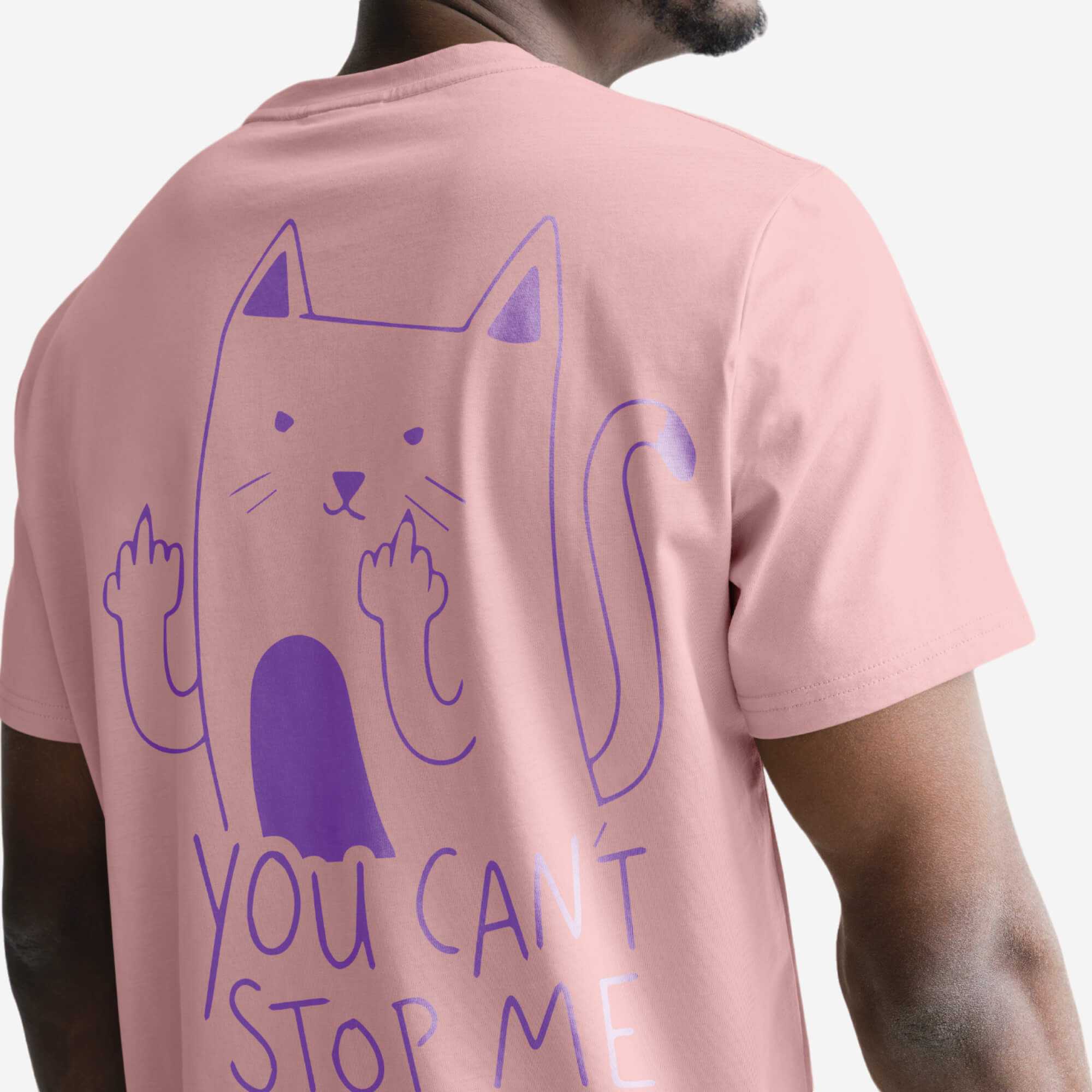 UNBRK Fitness T-shirt - 'Can't Stop me' - Rosa