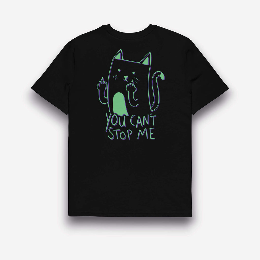 UNBRK Fitness Black Green Purple T-shirt - 'Can't Stop me'