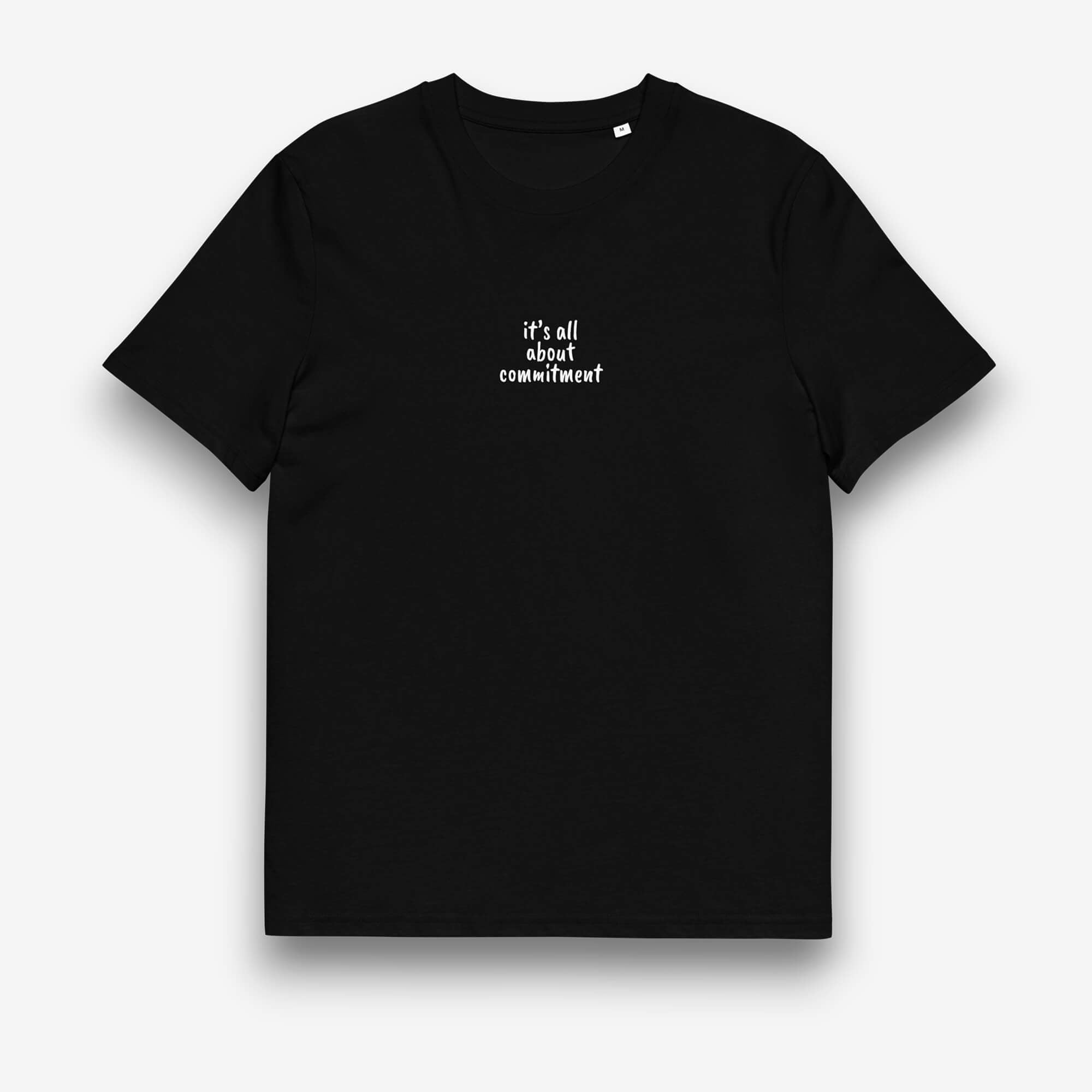 UNBRK Fitness T-shirt 'It's All About Commitment' - Preto