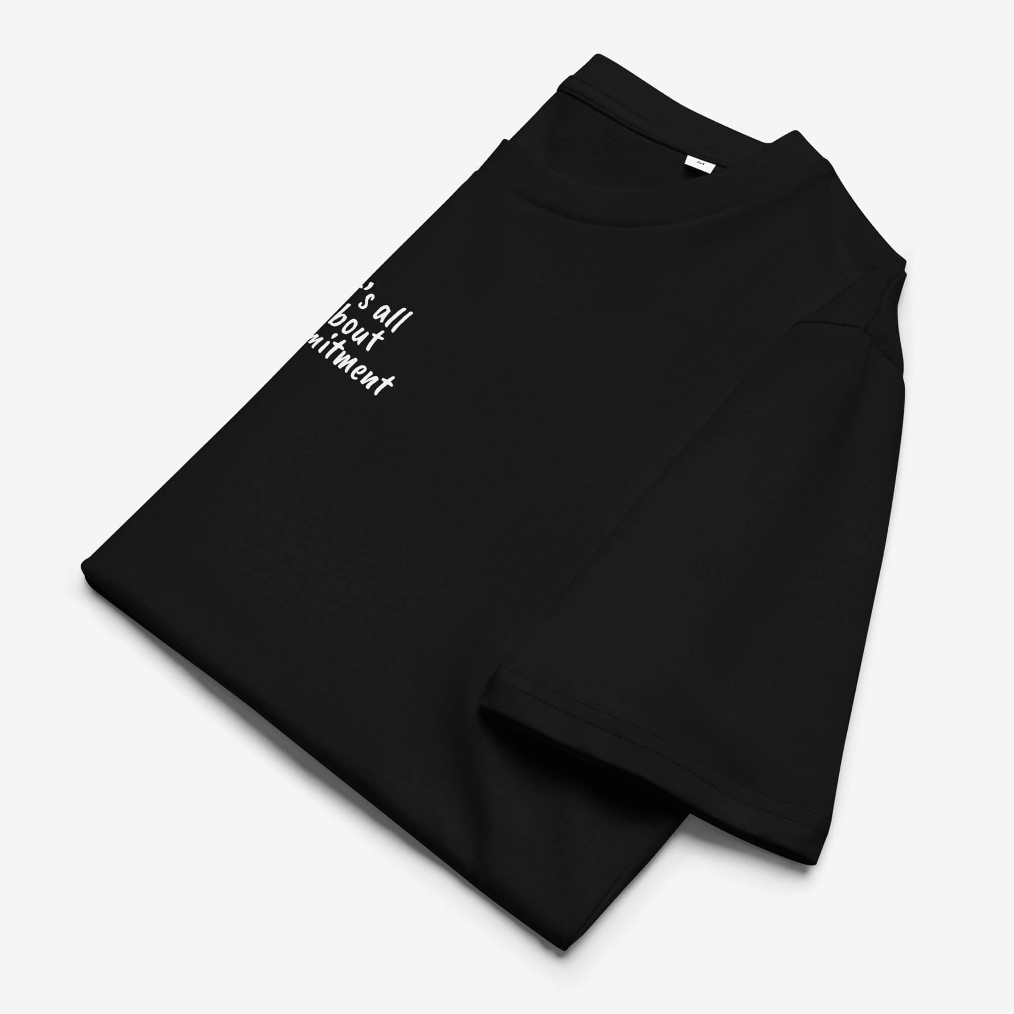UNBRK Fitness T-shirt 'It's All About Commitment' - Preto