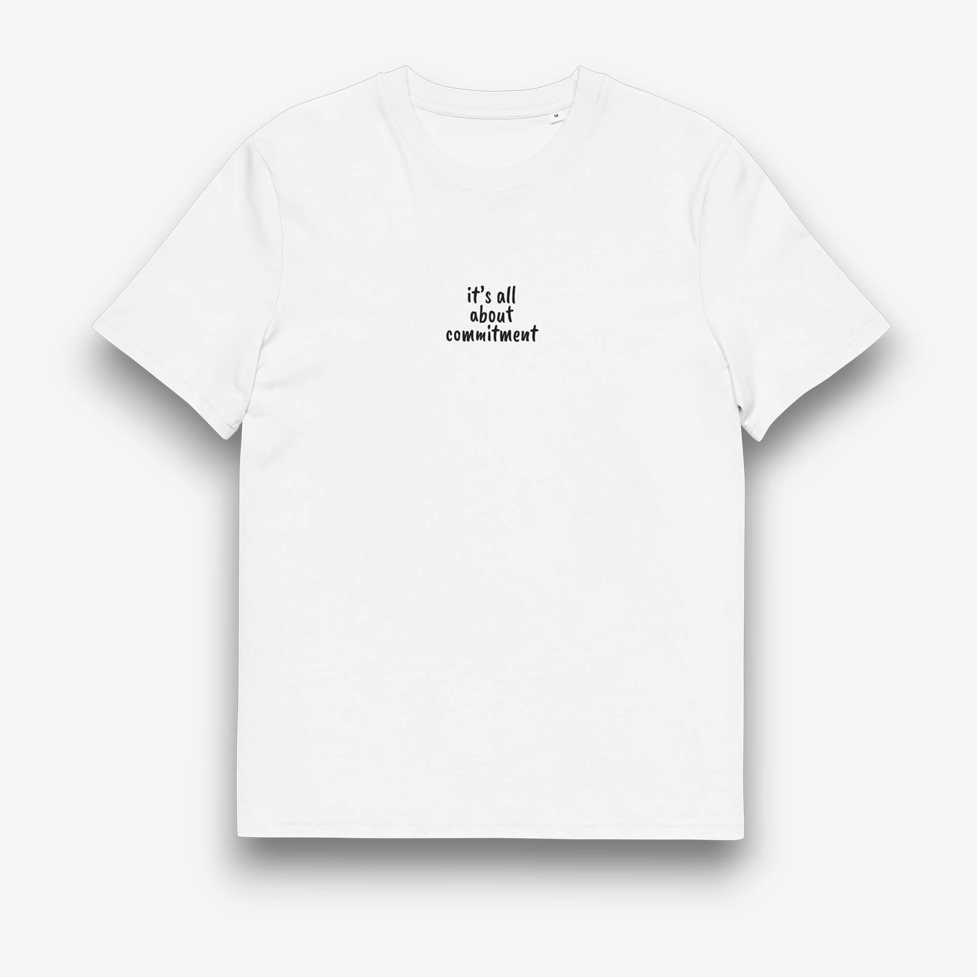 UNBRK Fitness T-shirt 'It's All About Commitment' - Branco