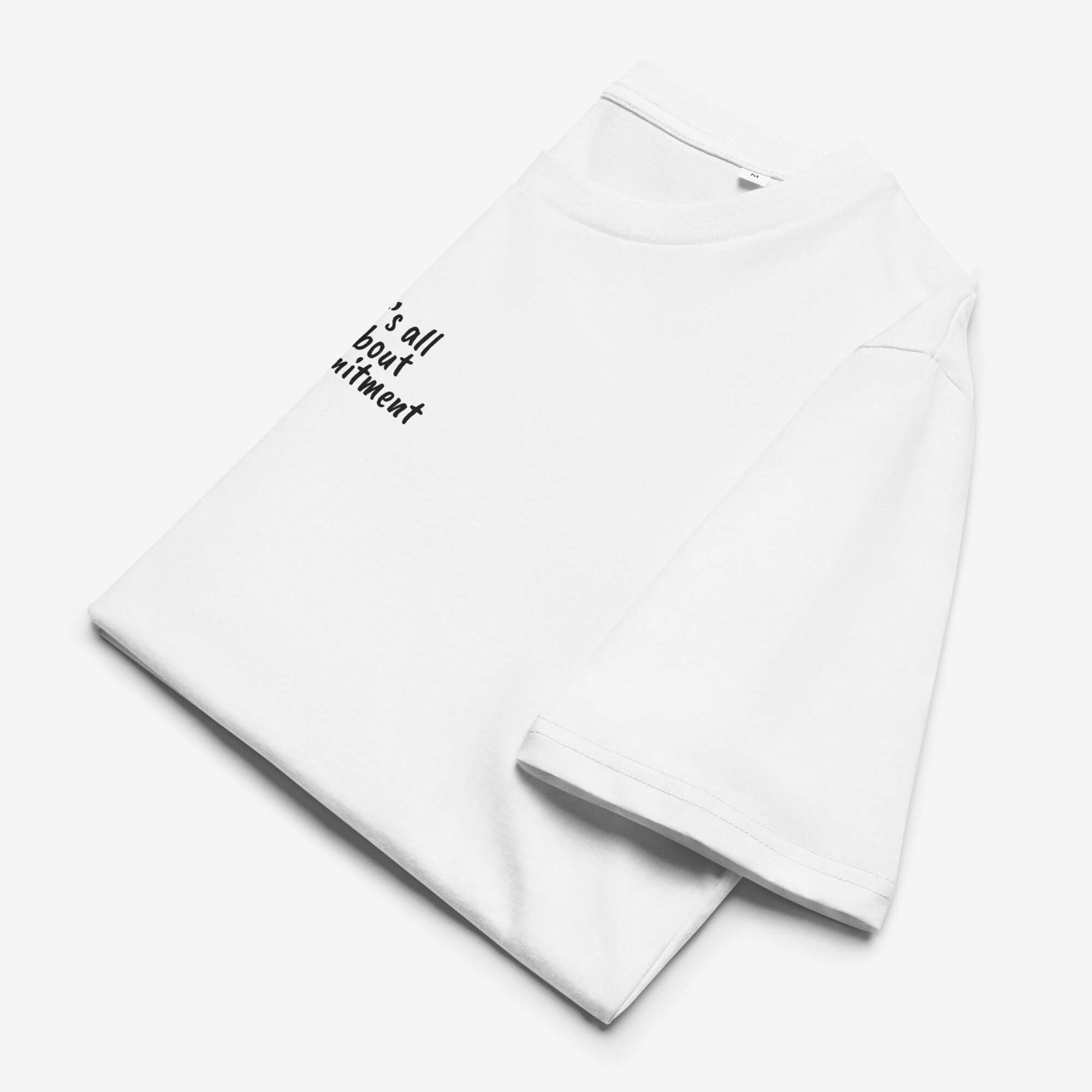 UNBRK Fitness T-shirt 'It's All About Commitment' - Branco