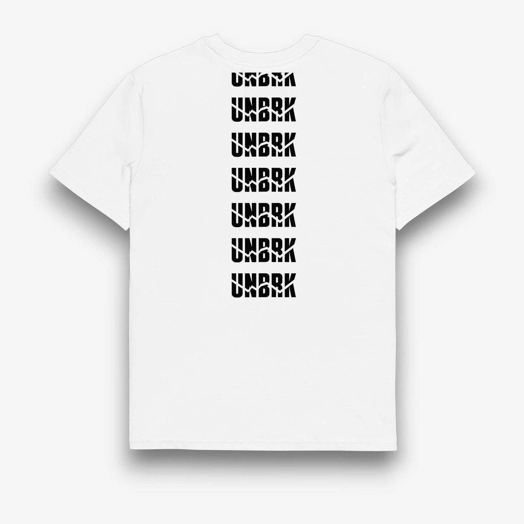UNBRK Fitness T-shirt 'It's All About Commitment' - Branco