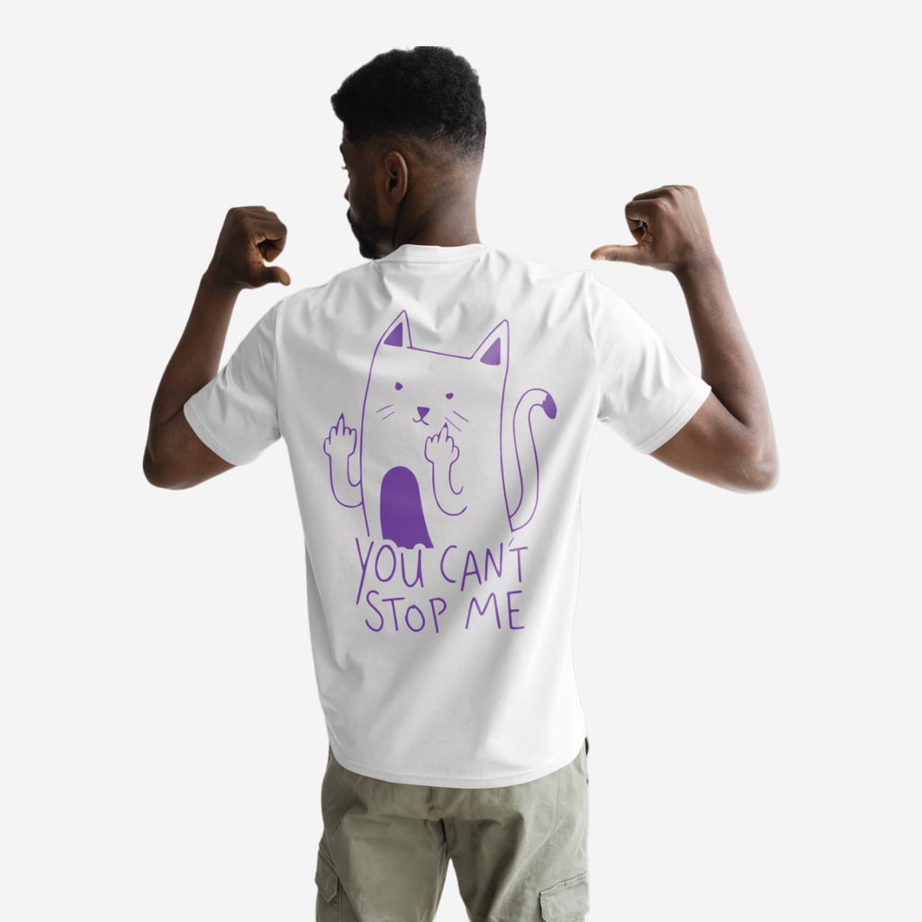 UNBRK Fitness T-shirt - 'Can't Stop me' - Branco