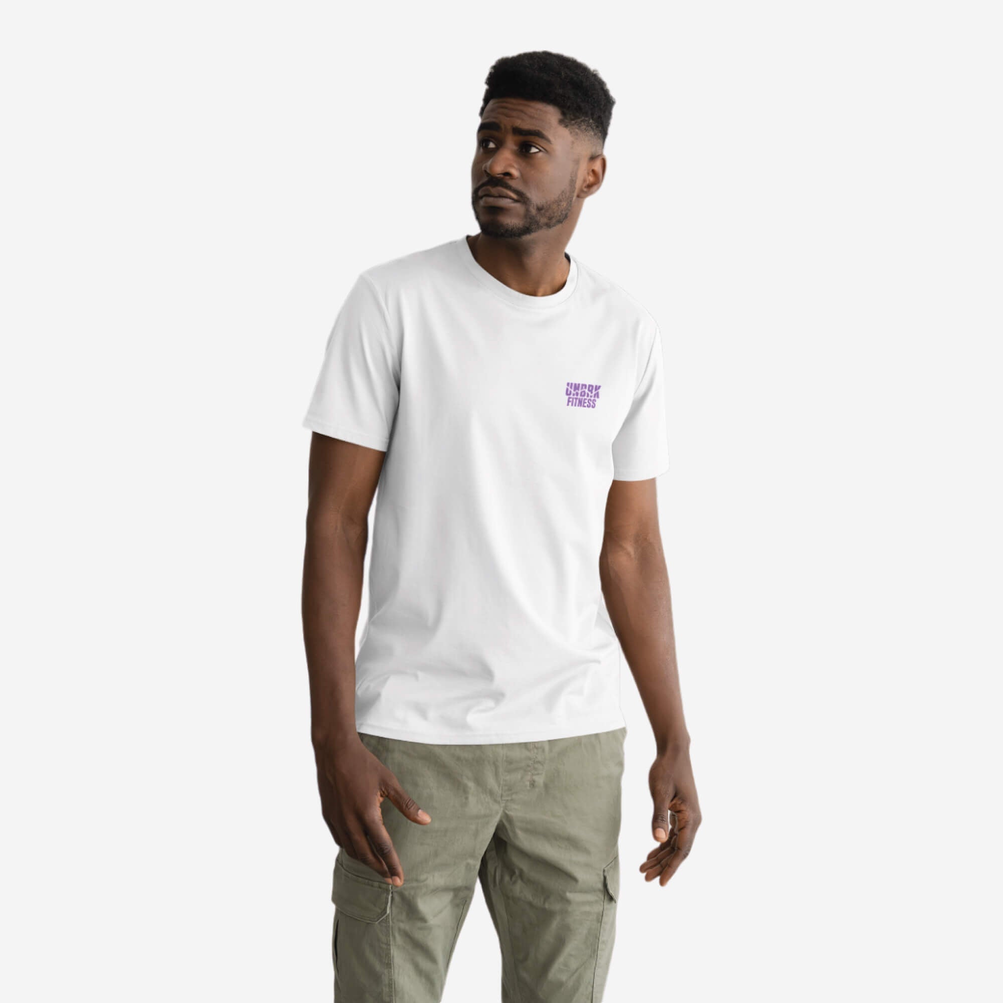 UNBRK Fitness T-shirt - 'Can't Stop me' - Branco
