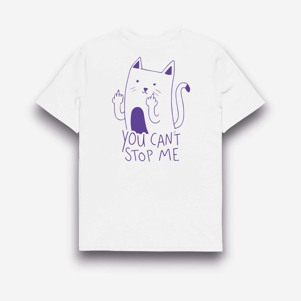 UNBRK Fitness T-shirt - 'Can't Stop me' - Branco