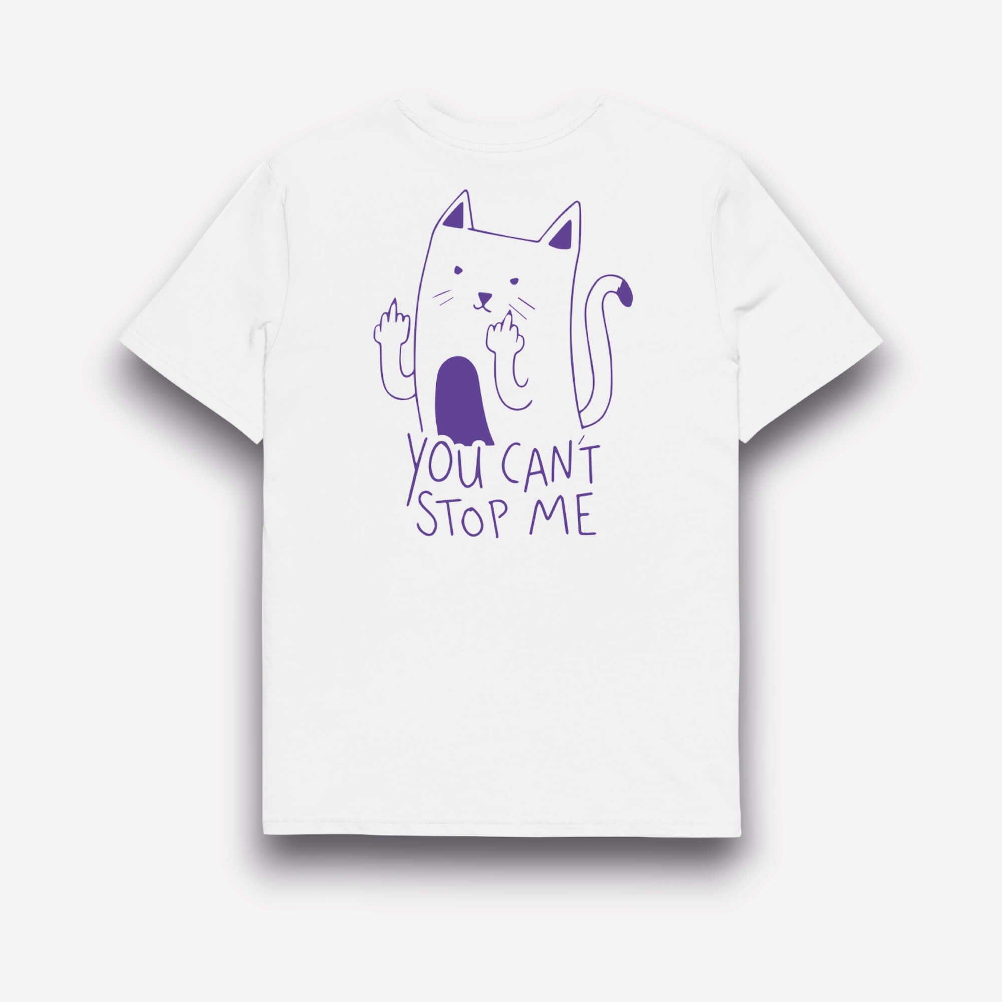 UNBRK Fitness T-shirt - 'Can't Stop me' - Branco
