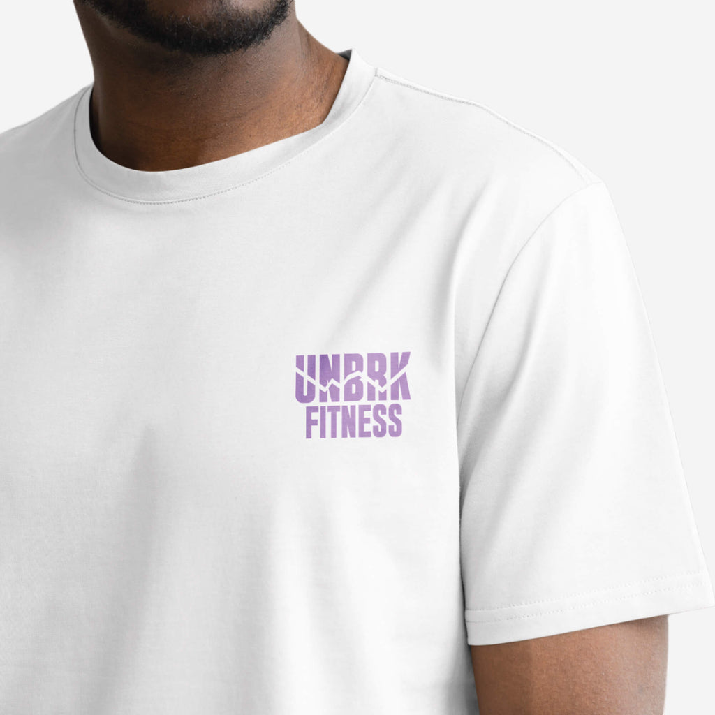 UNBRK Fitness T-shirt - 'Can't Stop me' - Branco