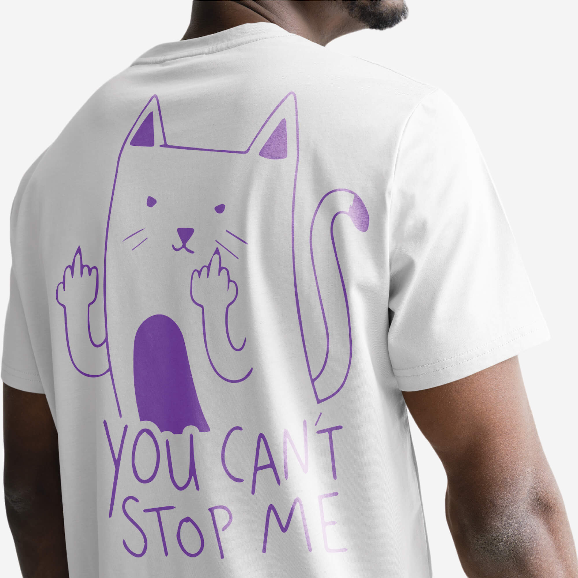 UNBRK Fitness T-shirt - 'Can't Stop me' - Branco