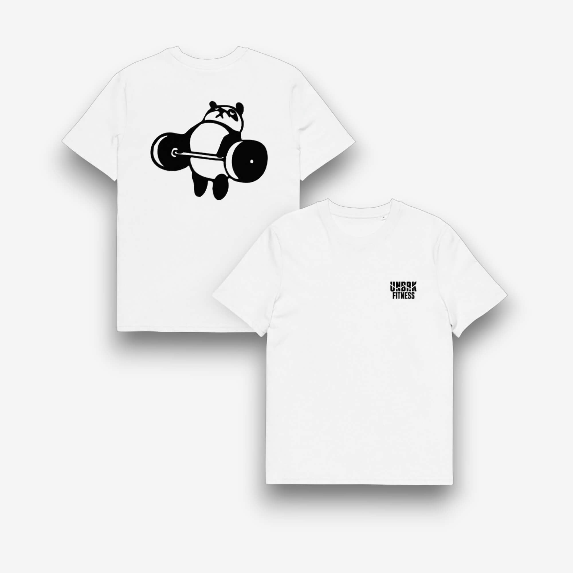 UNBRK Fitness T-Shirt 'The Panda Way' - Branco